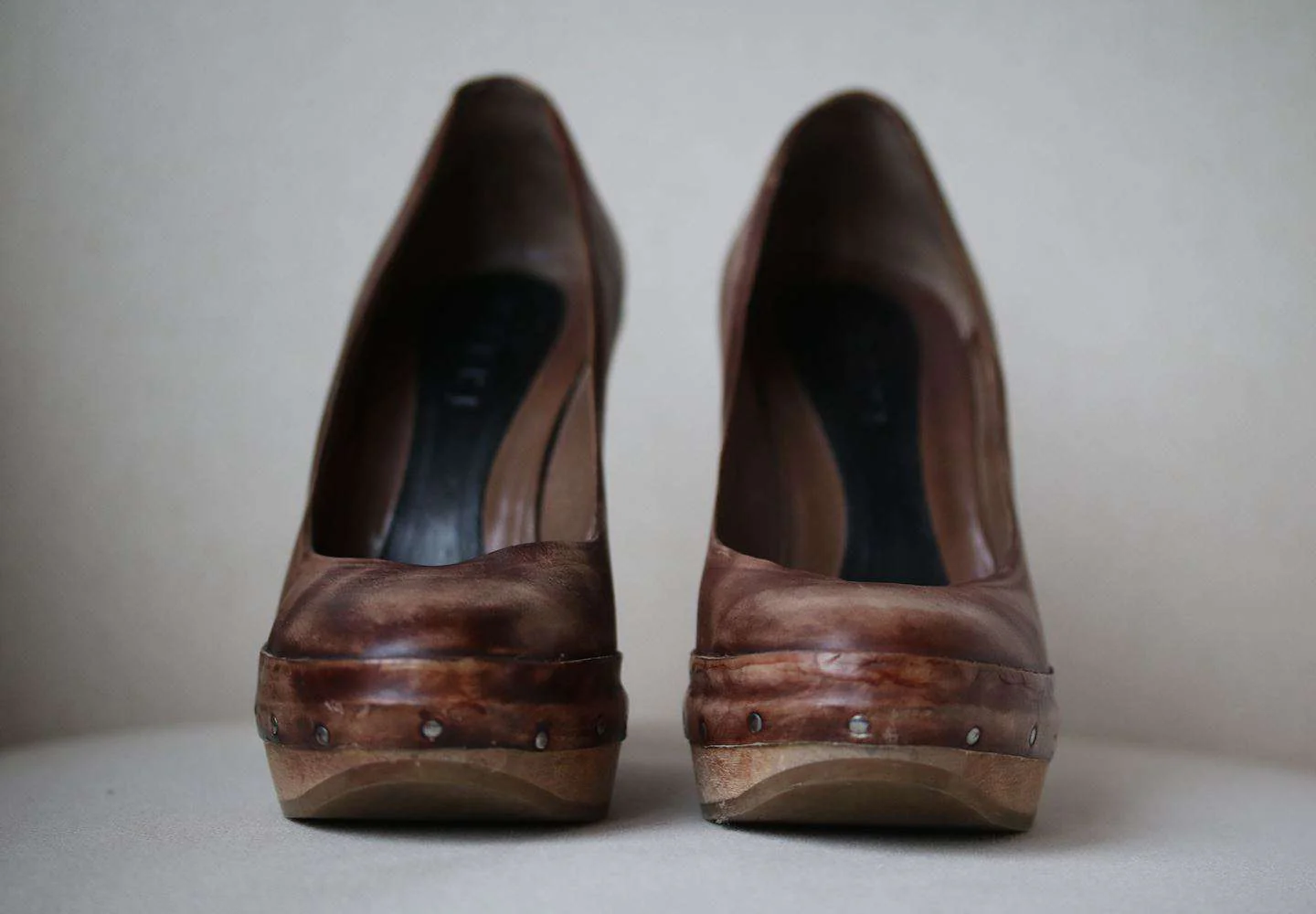 MARNI LEATHER BLOCK HEEL PUMPS EU 39 UK 6 US 9 - Image 2