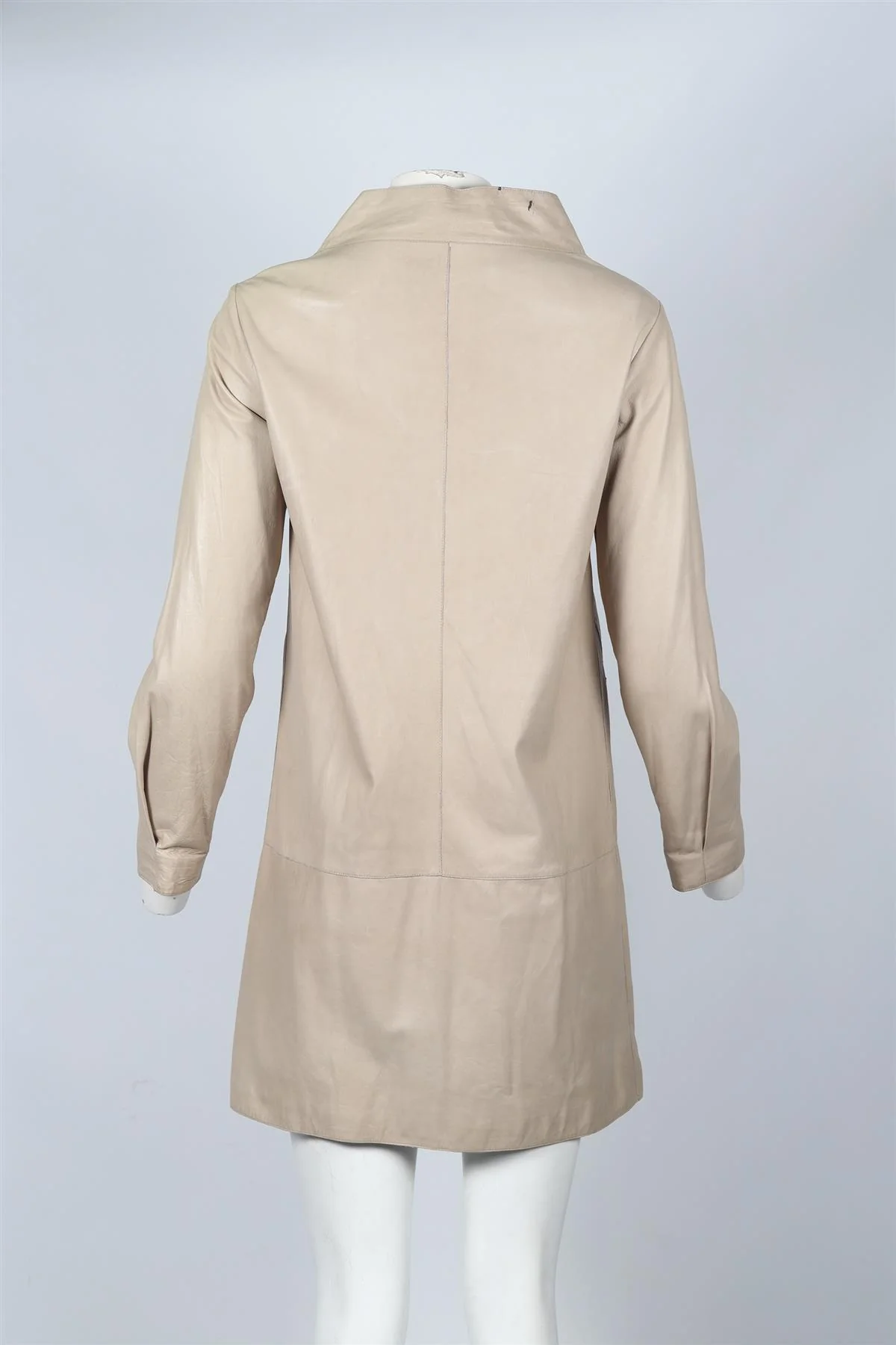 MARNI LEATHER COAT IT 40 UK 8 - Image 4