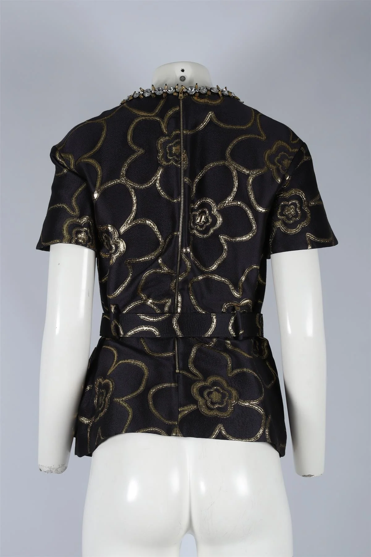 MARNI NAVY COTTON TOP IT 42 UK 10 - Image 4