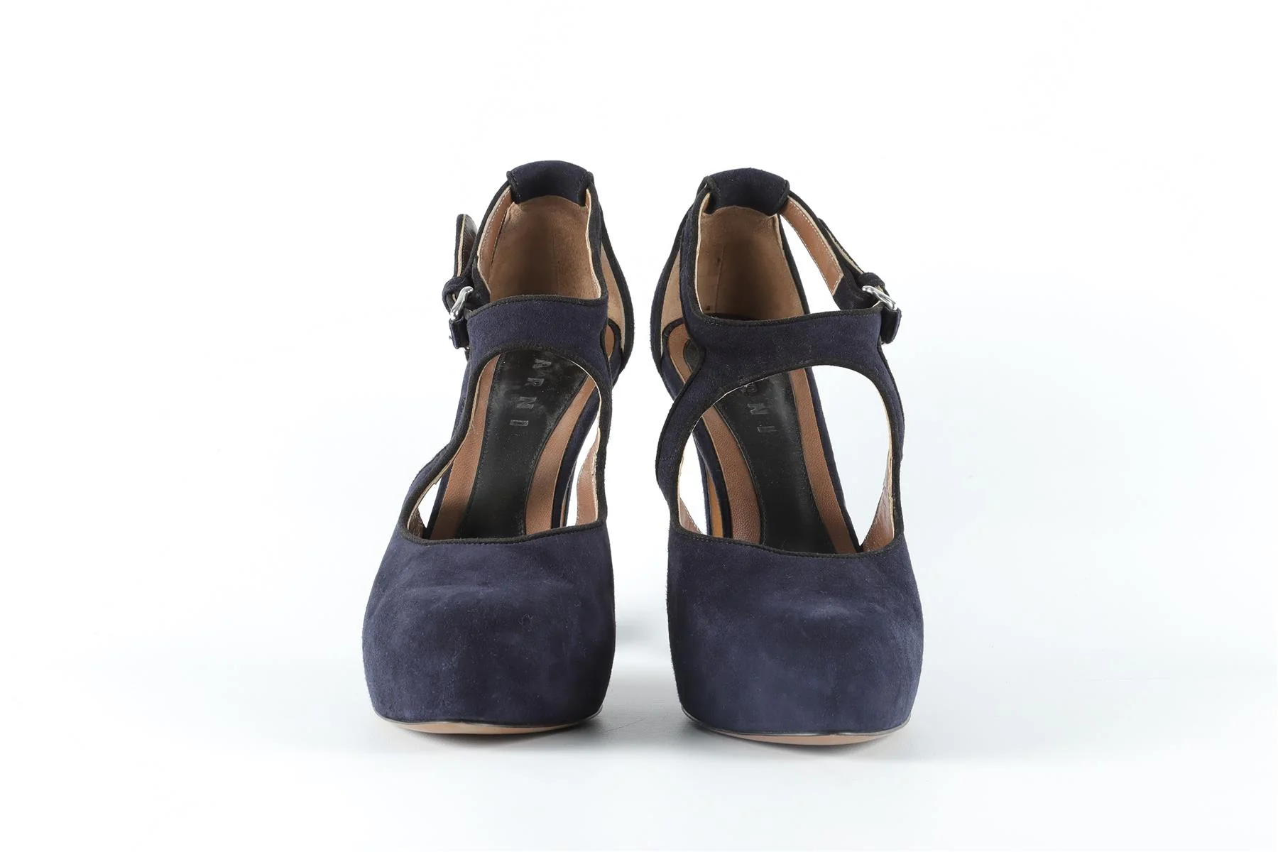 MARNI NAVY SUEDE PUMPS EU 39 UK 6 US 9 - Image 3