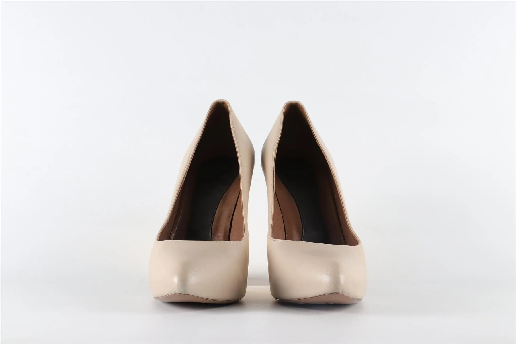 MARNI TAUPE LEATHER PUMPS EU 39.5 UK 6.5 US 9.5 - Image 3