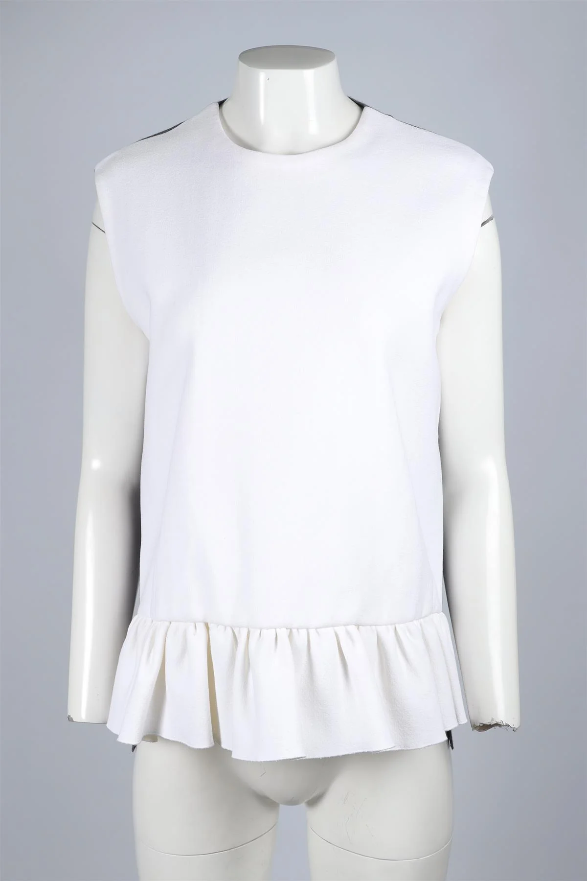 MARNI WHITE AND GREY WOOL TOP IT 42 UK 10 - Image 2