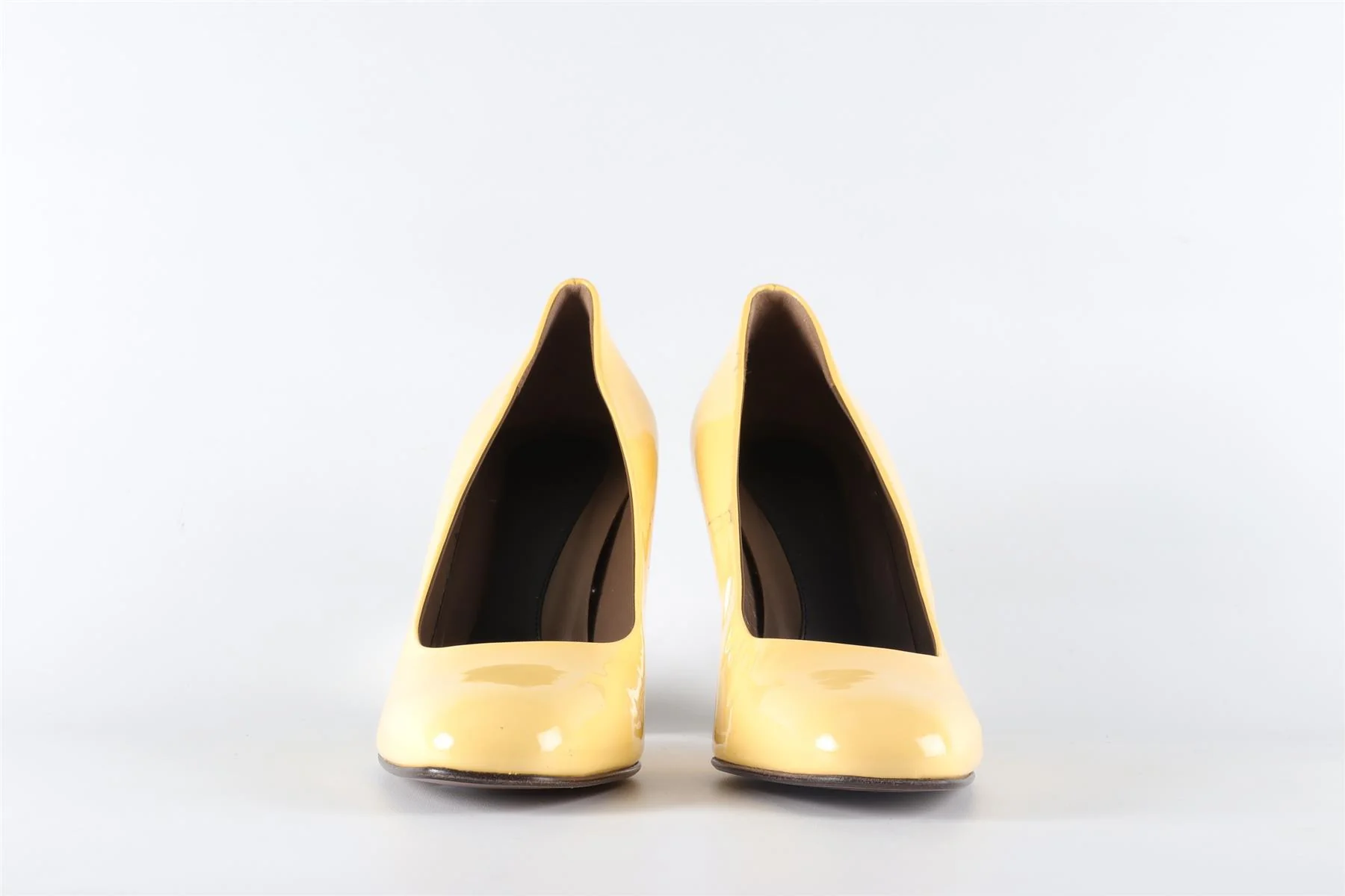 MARNI YELLOW PATENT LEATHER PUMPS EU 39.5 UK 6.5 US 9.5 - Image 3