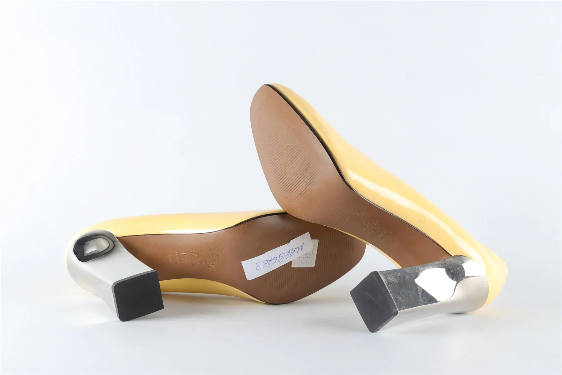 MARNI YELLOW PATENT LEATHER PUMPS EU 39.5 UK 6.5 US 9.5 - Image 6