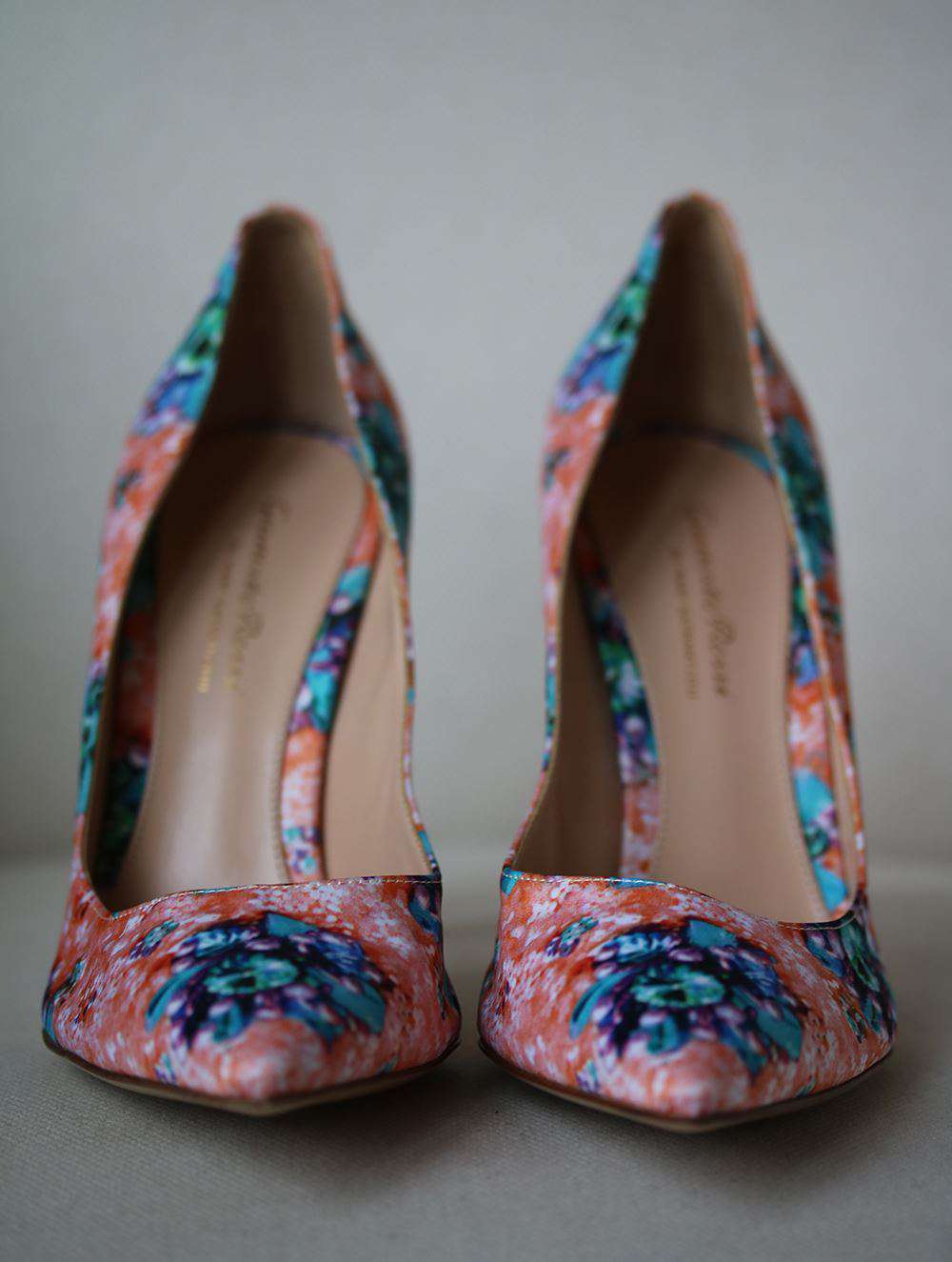MARY KATRANTZOU + GIANVITO ROSSI LISA PONKER SATIN PUMPS EU 41 UK 8 US 11 - Image 3