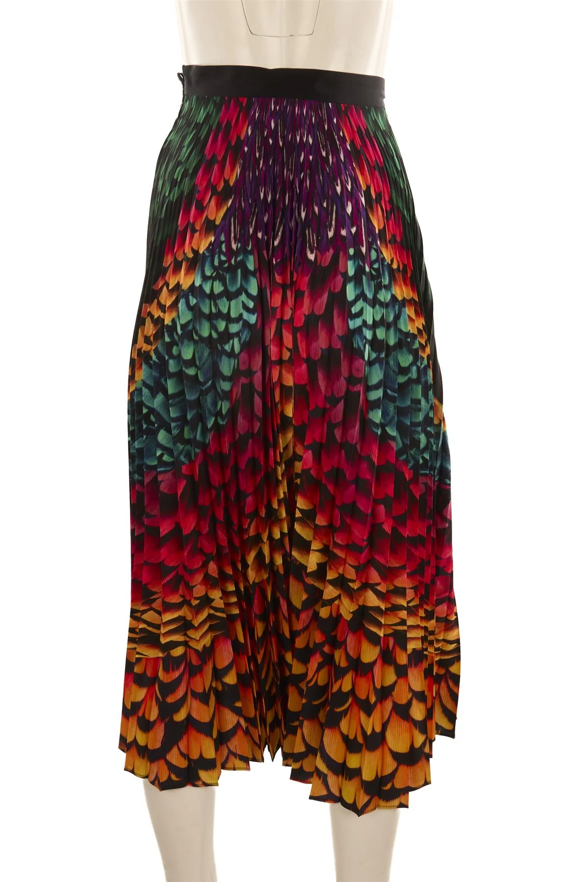 MARY KATRANTZOU MULTI SATIN MAXI SKIRT UK 6 - Image 4