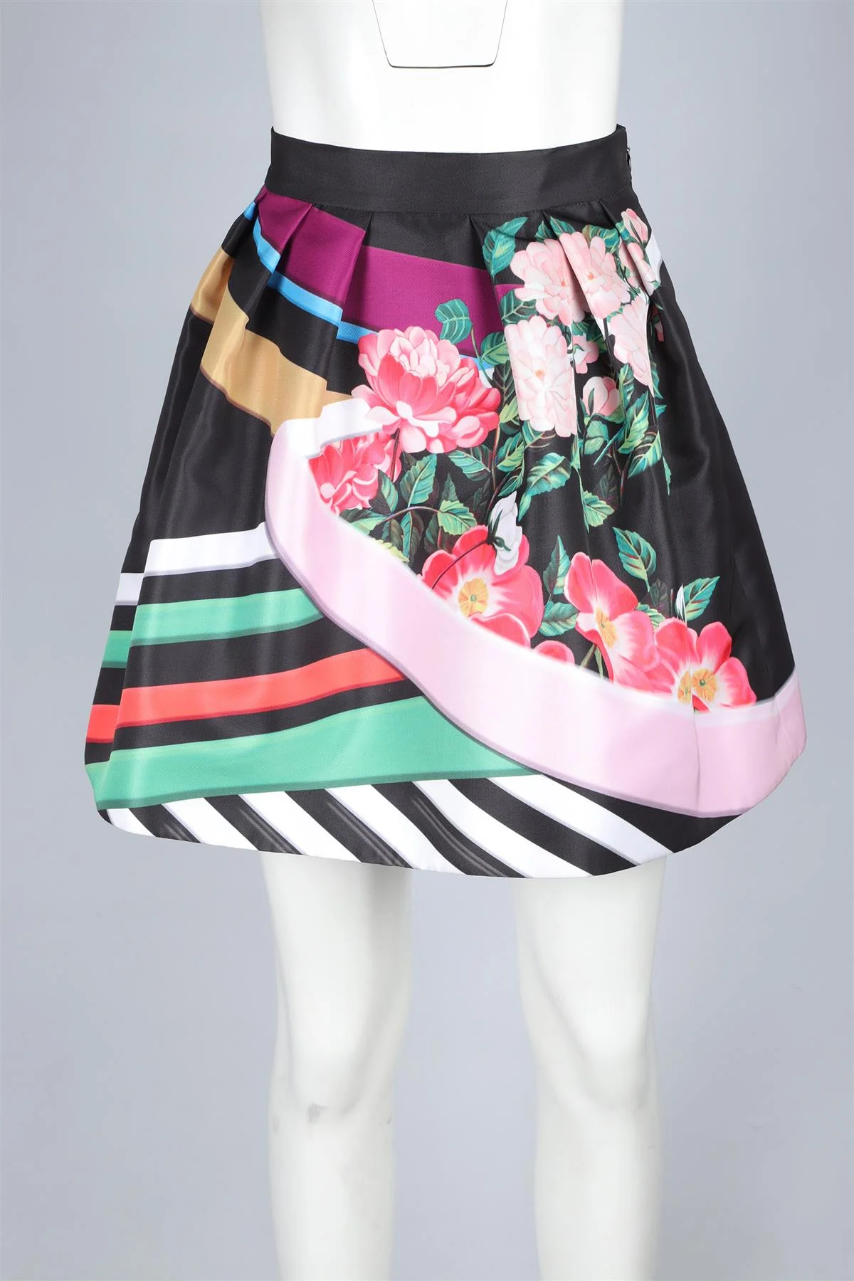 MARY KATRANTZOU MULTI SATIN MINI SKIRT UK 12 - Image 2