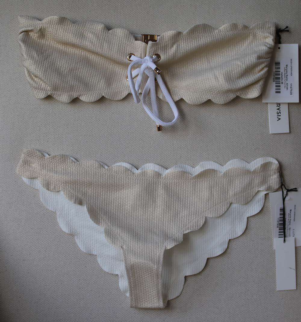MARYSIA ANTIBES LACE UP BANDEAU BIKINI MEDIUM - Image 3