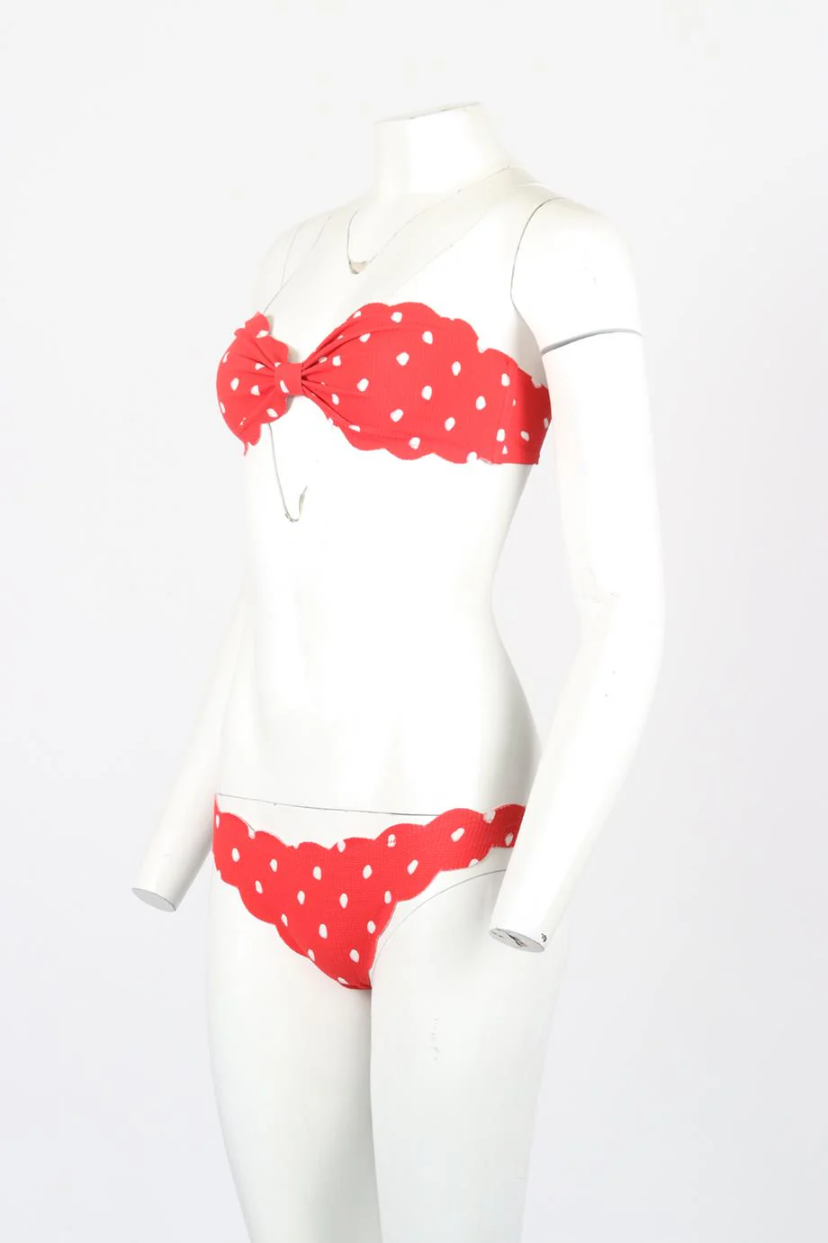 MARYSIA POLKA DOT STRETCH BANDEAU BIKINI SMALL - Image 3