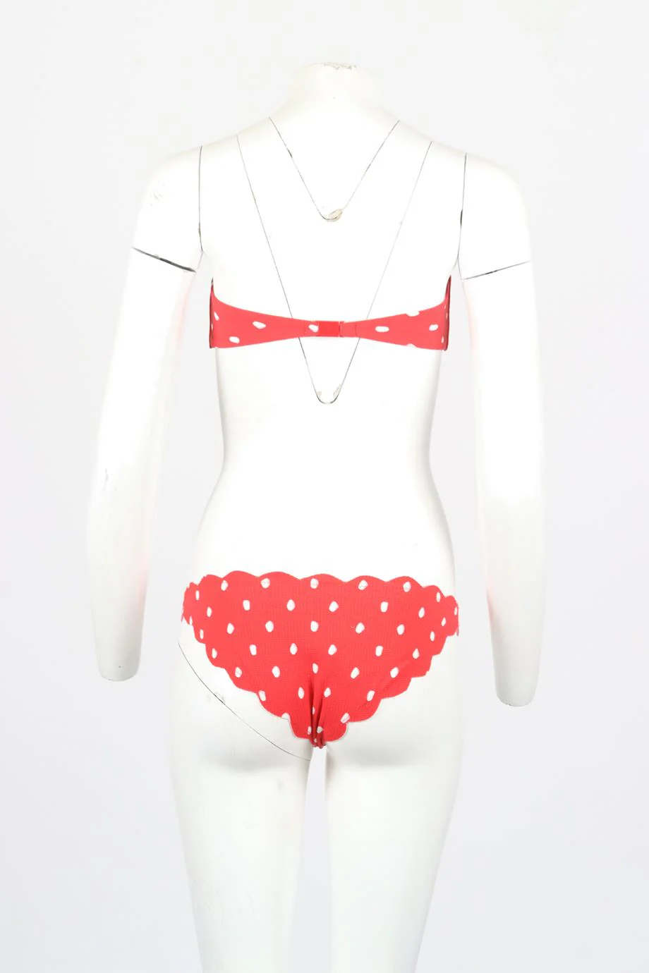 MARYSIA POLKA DOT STRETCH BANDEAU BIKINI SMALL - Image 4