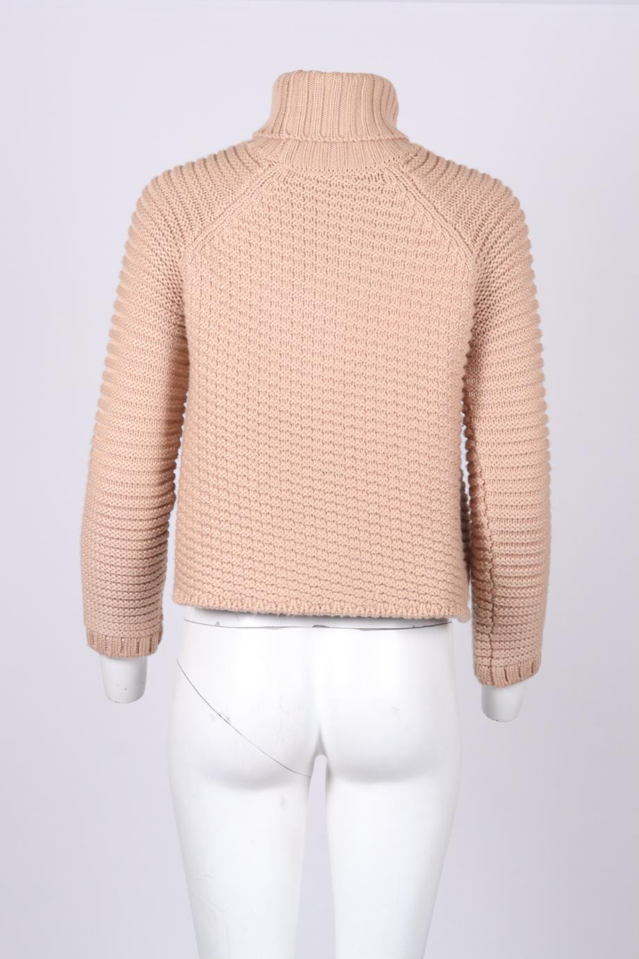 MASON WOOL BLEND TURTLENECK SWEATER SMALL - Image 4