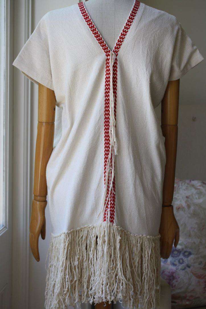 MASSCOB FRINGED HEM SILK NOIL TOP XS - Image 11