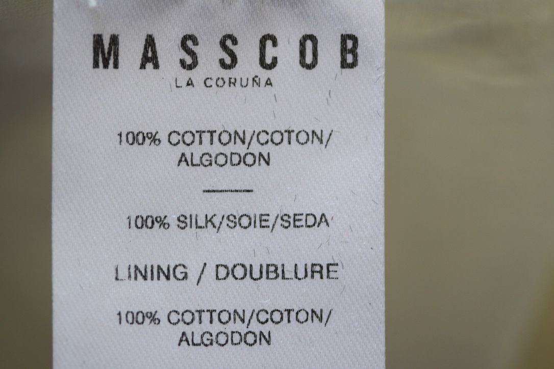 MASSCOB FRINGED HEM SILK NOIL TOP XS - Image 9