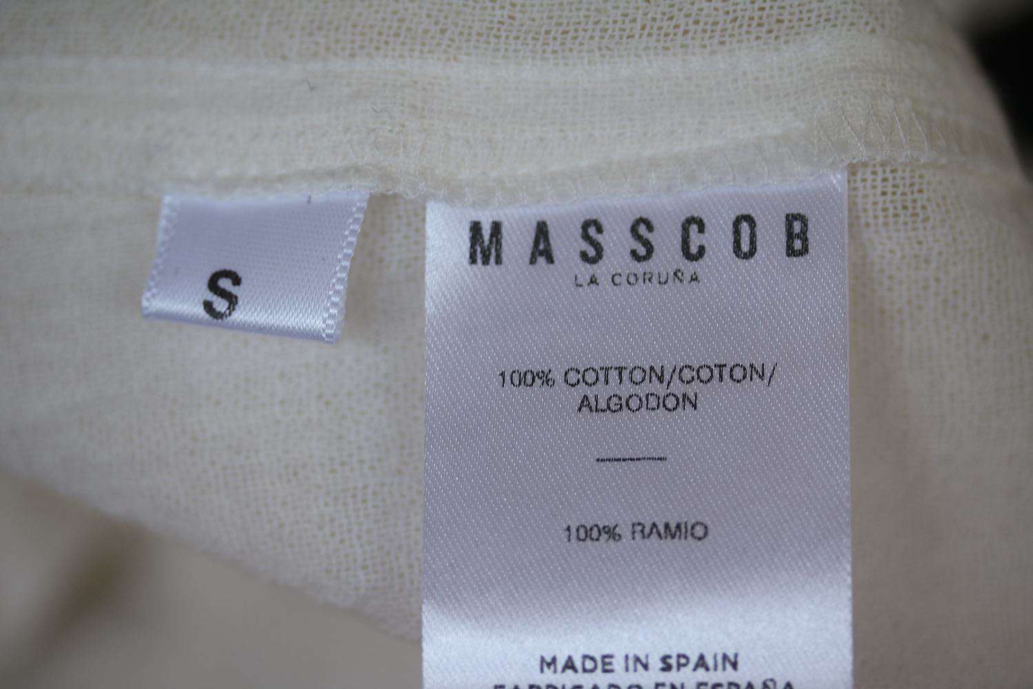 MASSCOB MARINA CROCHET EMBROIDERED TOP SMALL - Image 5