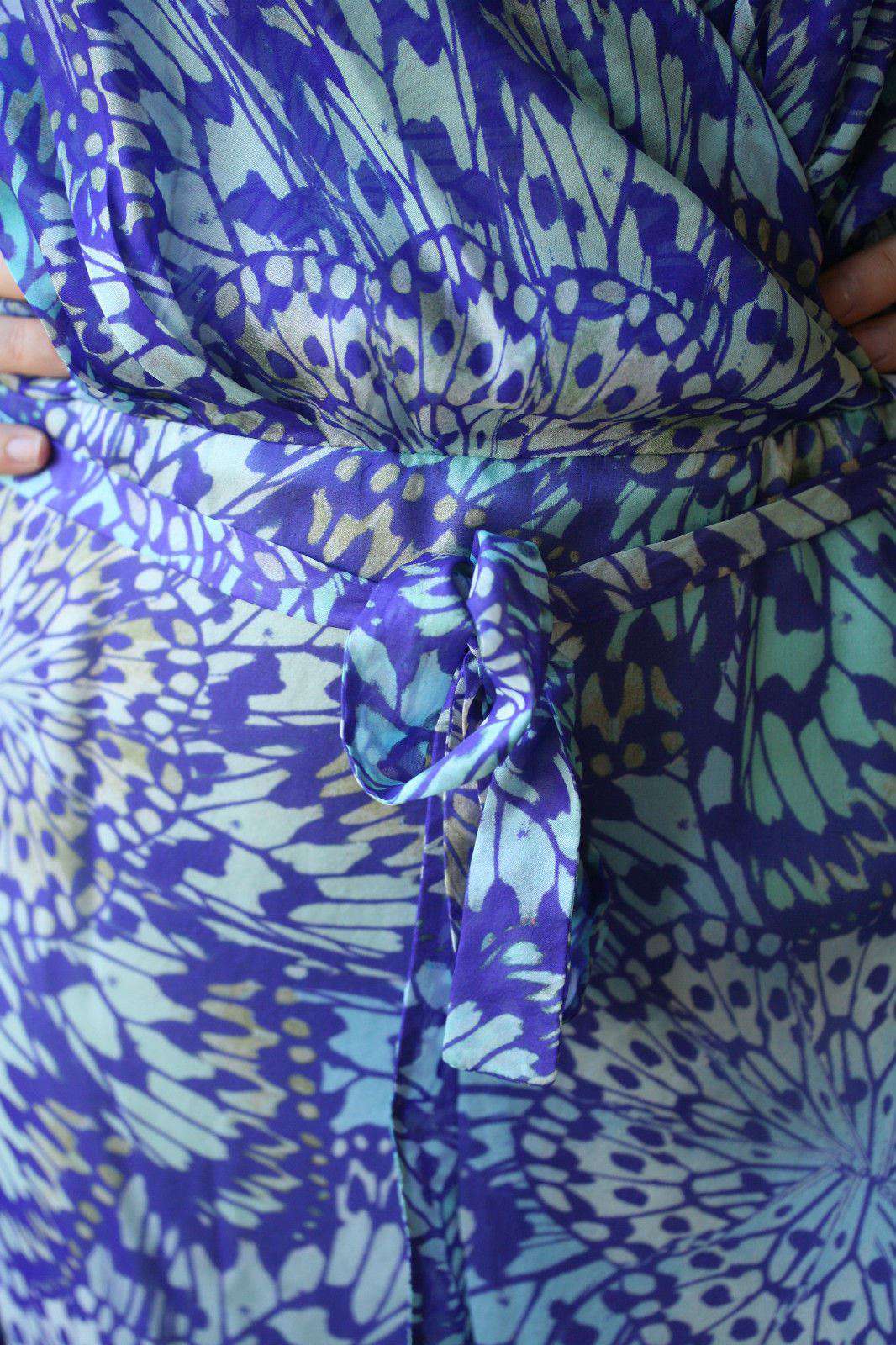 MATTHEW WILLIAMSON COVERUP KAFTAN PETAL DRESS UK 10 - Image 6