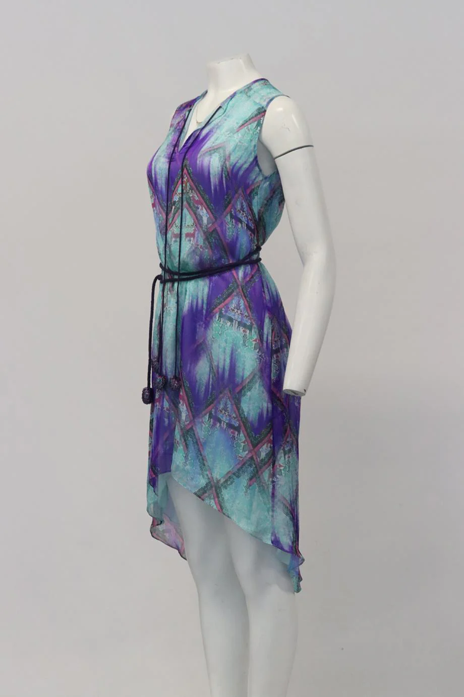 MATTHEW WILLIAMSON ESCAPE PRINTED SILK MINI DRESS UK 6 - Image 3