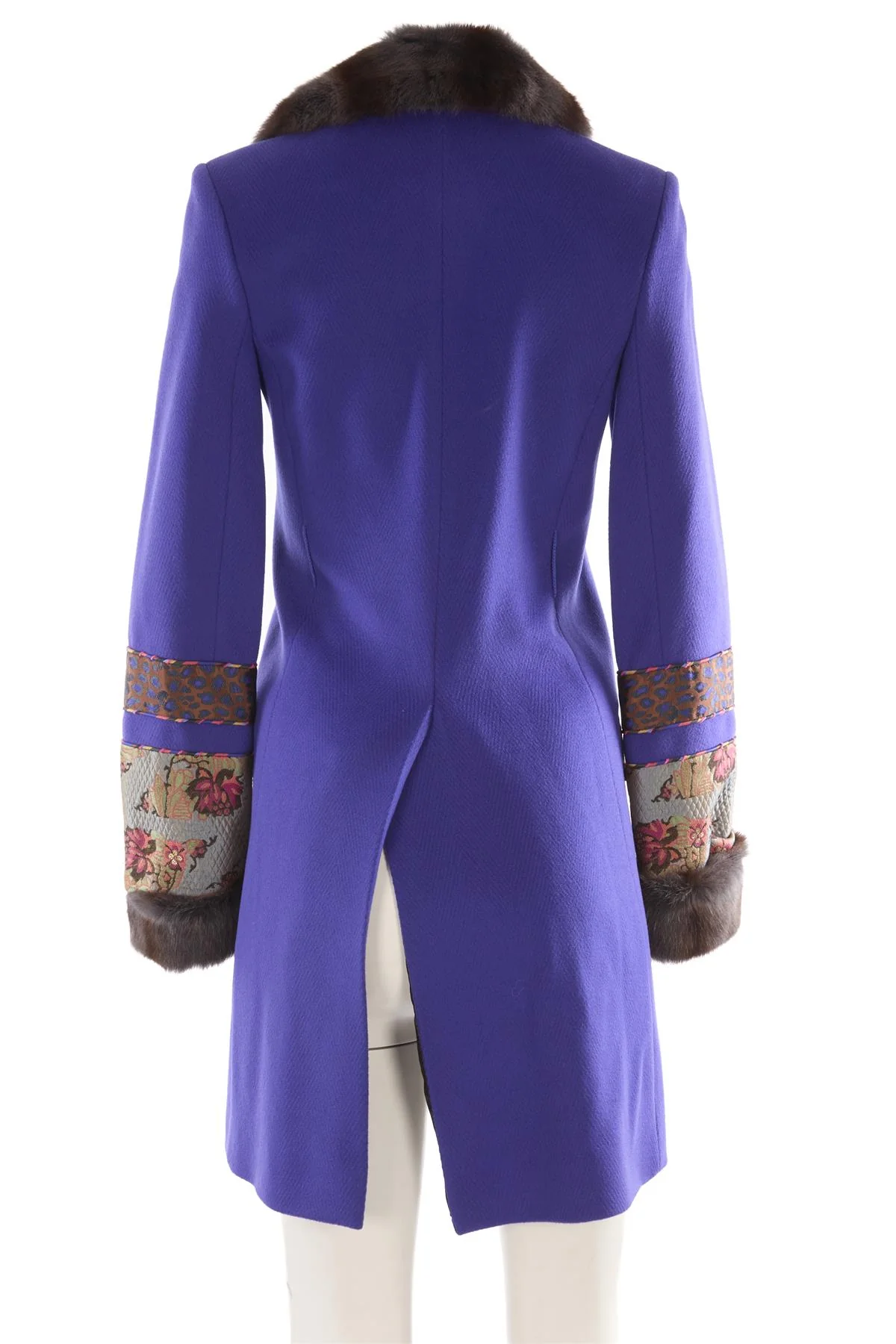 MATTHEW WILLIAMSON PURPLE WOOL COAT UK 8 - Image 4