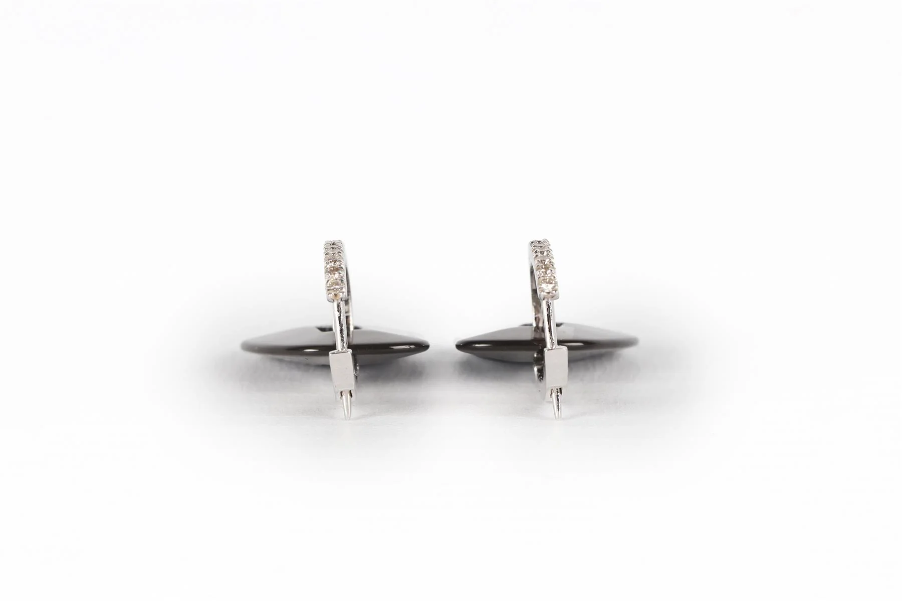 MATTIOLI PUZZLE 18KT WHITE GOLD AND DIAMONDS EARRINGS AND 11 COLOURED PAIRS SET - Image 7