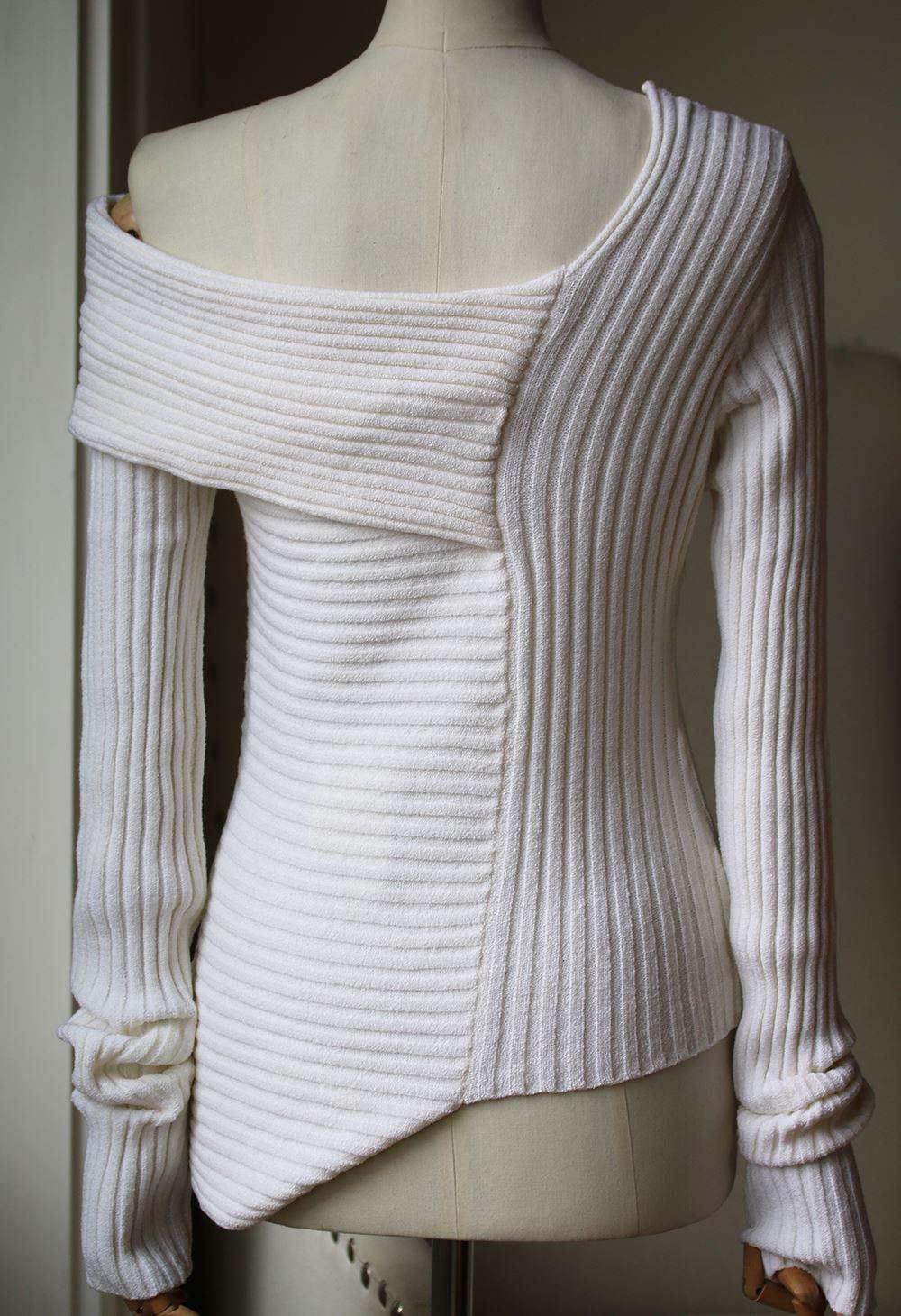 MAURIE AND EVE AVELINE RIBBED KNIT SWEATER UK 8 - Image 3