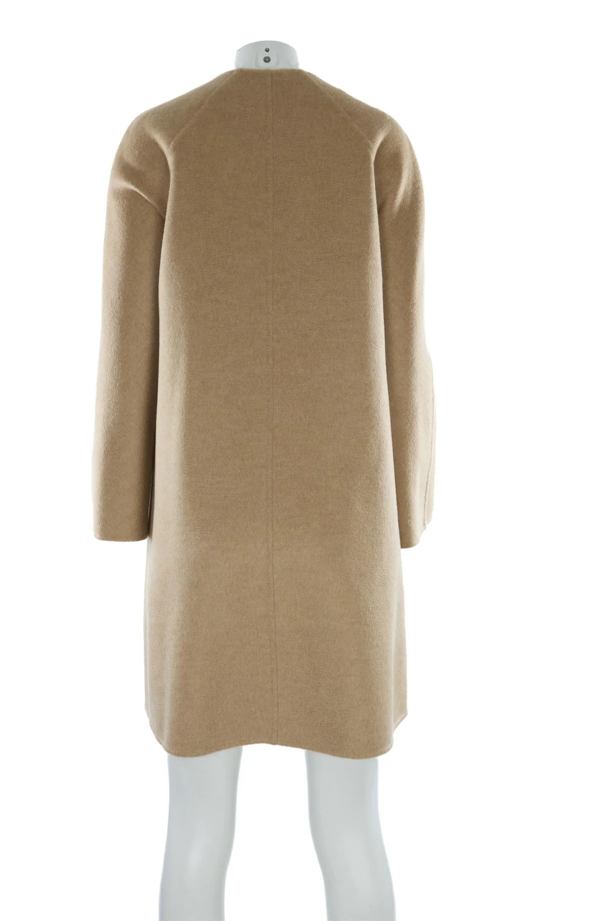 MAX MARA ATELIER BEIGE CASHMERE COAT IT 38 UK 6 - Image 4