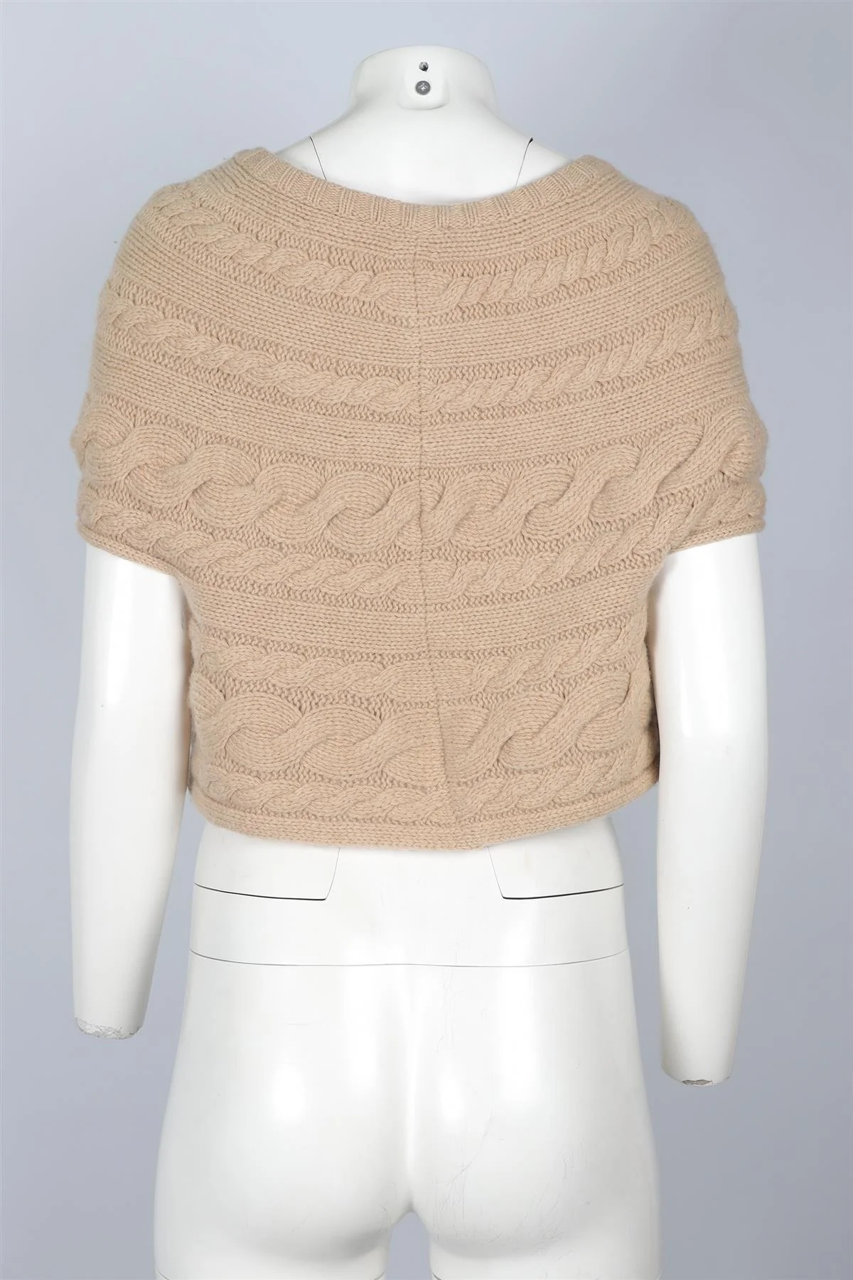 MAX MARA BEIGE WOOL CARDIGAN MEDIUM - Image 4