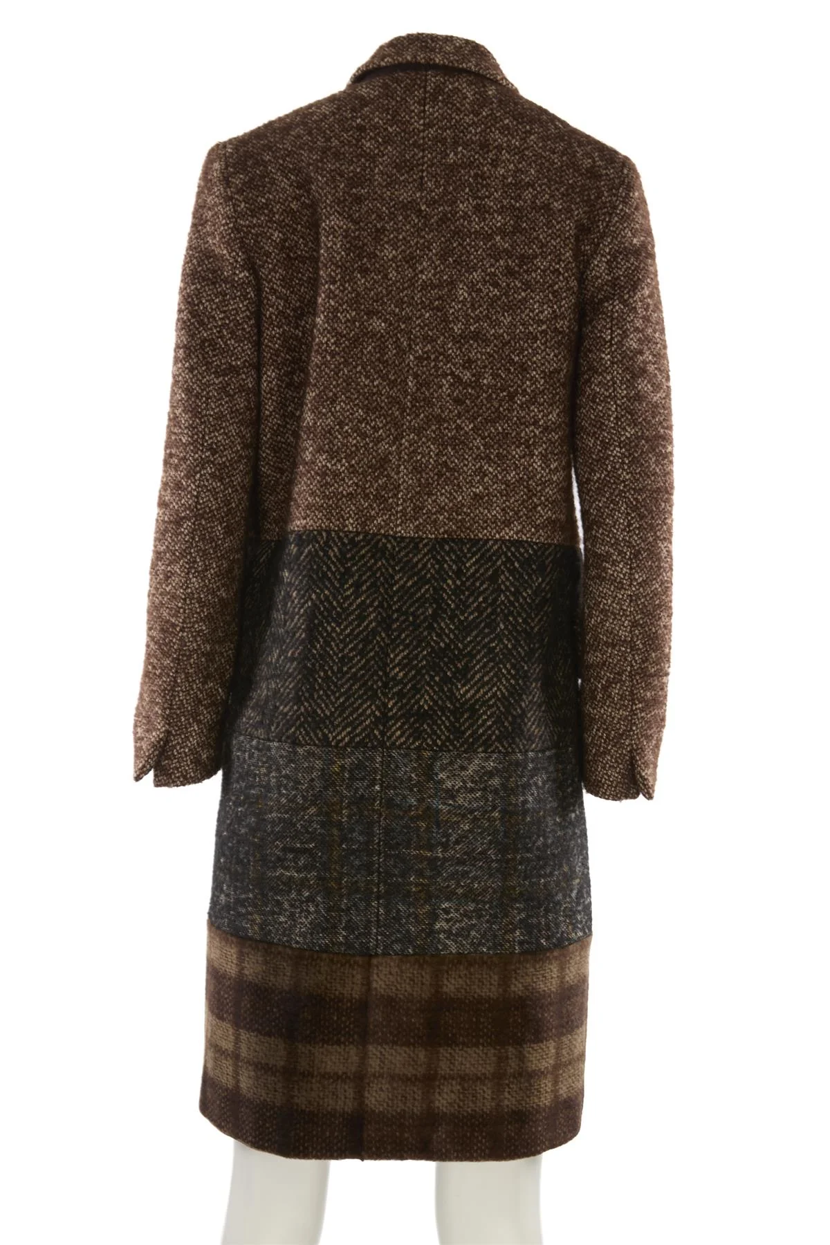 MAX MARA BROWN WOOL COAT IT 42 UK 10 - Image 4