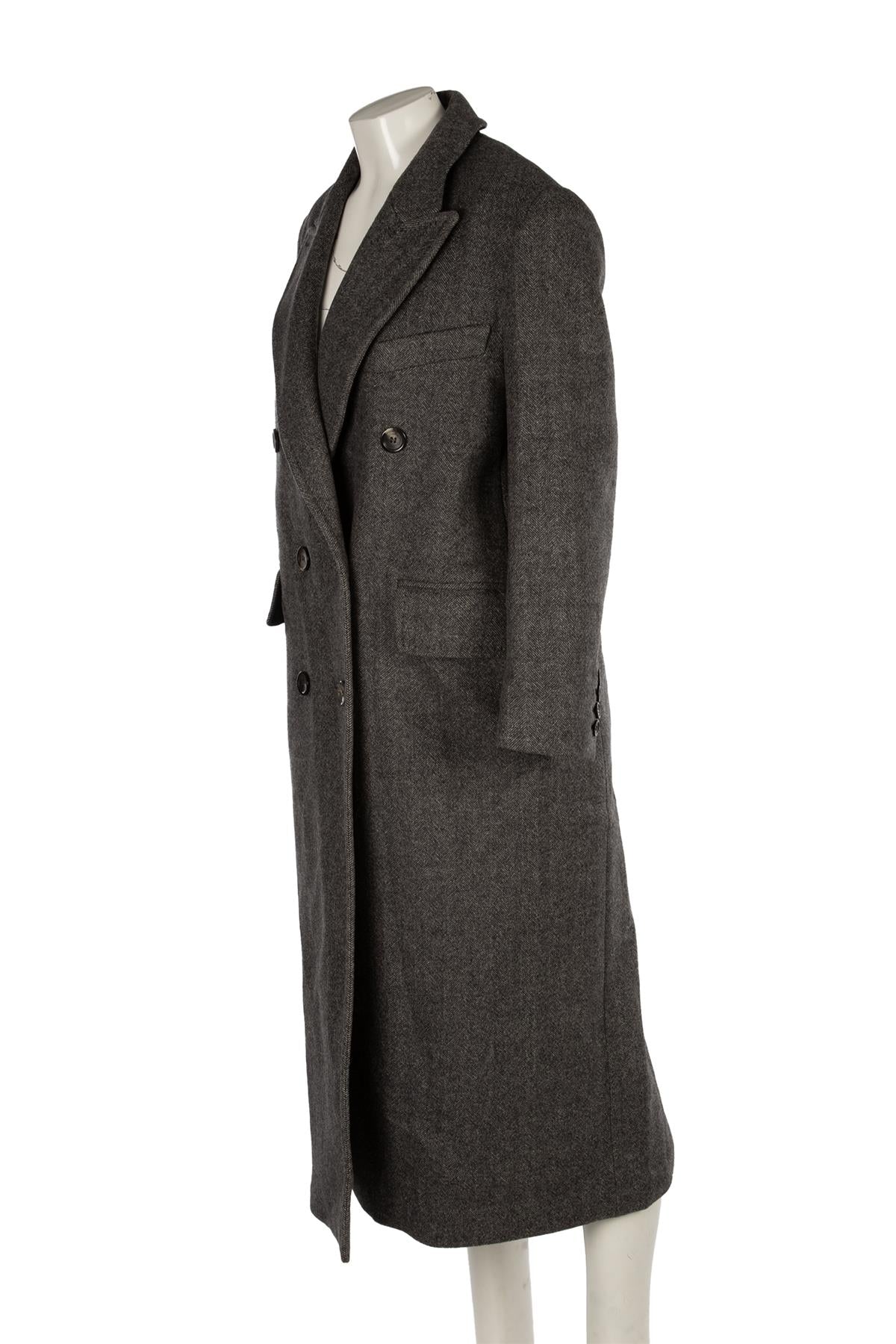 MAX MARA GREY ECCESSO WOOL COAT IT 40 UK 8 - Image 3