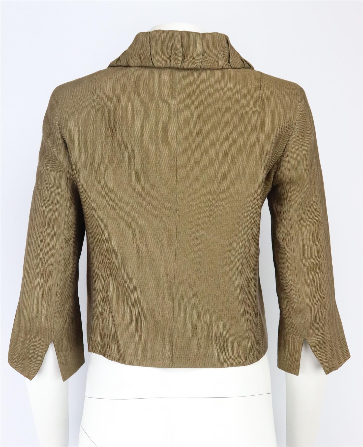 MAX MARA LINEN BLEND JACKET IT 40 UK 8 - Image 4