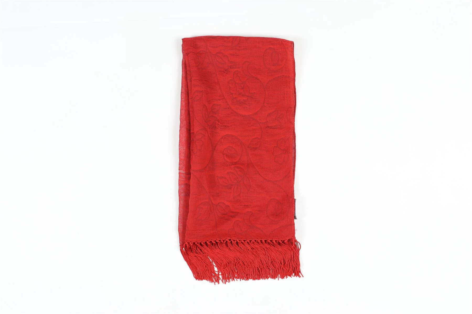 MAX MARA RED VINTAGE SILK SCARF - Image 3