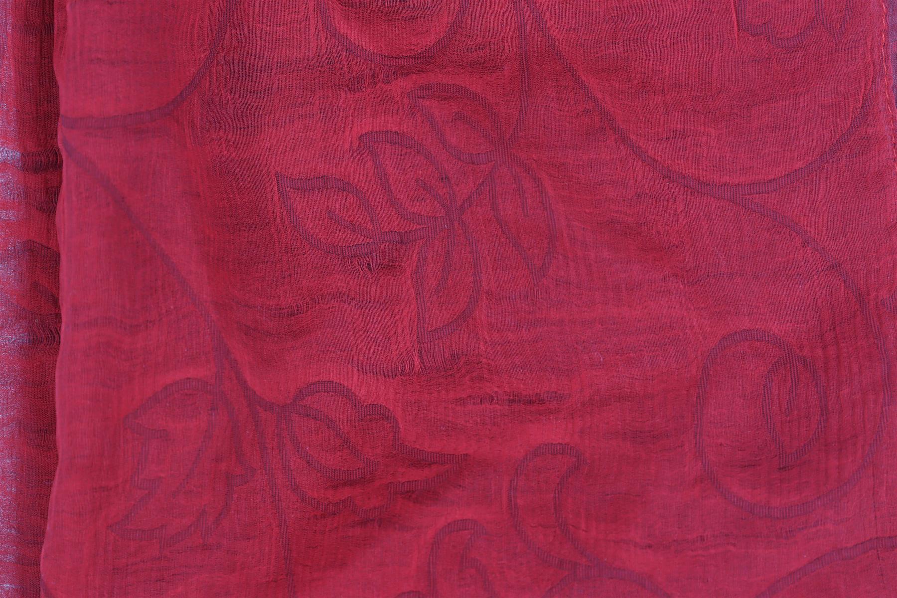MAX MARA RED VINTAGE SILK SCARF - Image 4