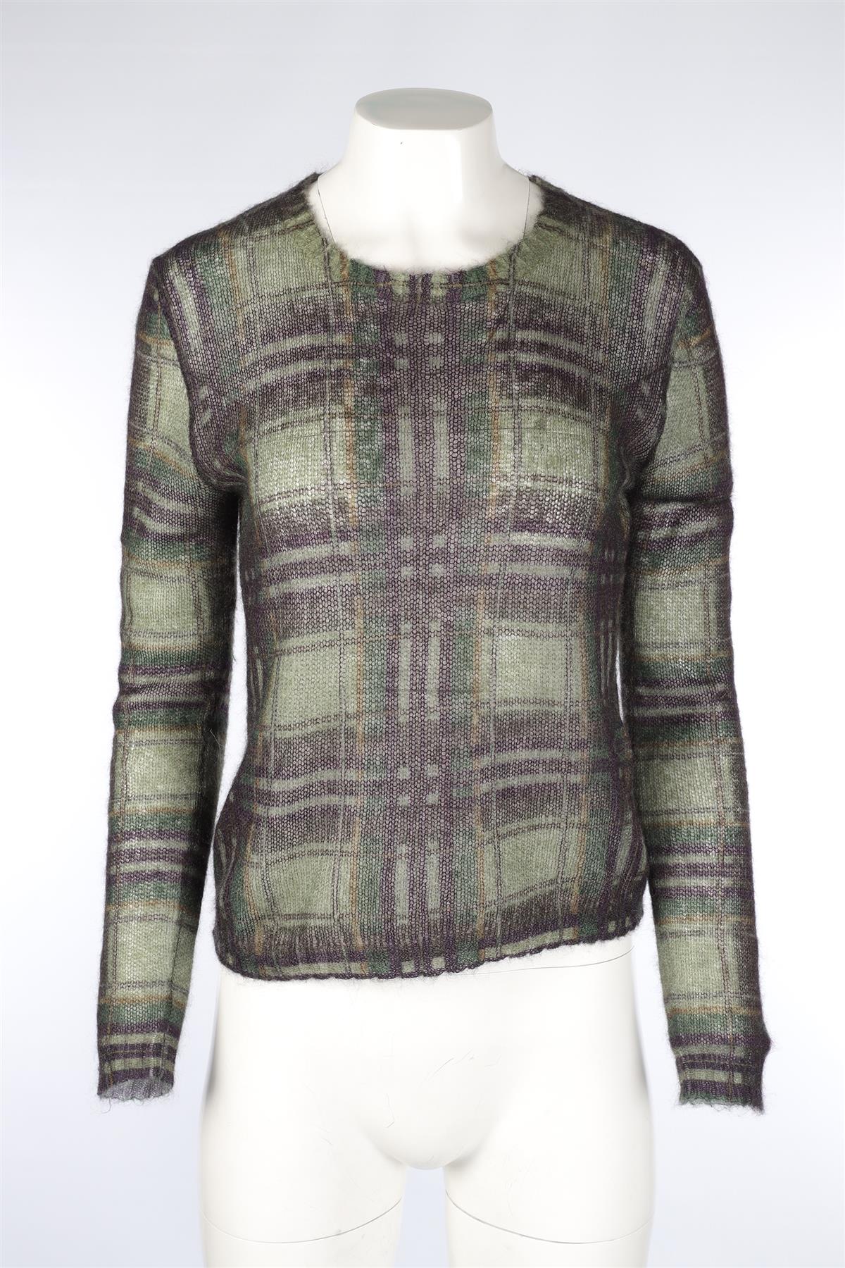 MAX MARA STUDIO GREEN MOHAIR SWEATER MEDIUM - Image 2
