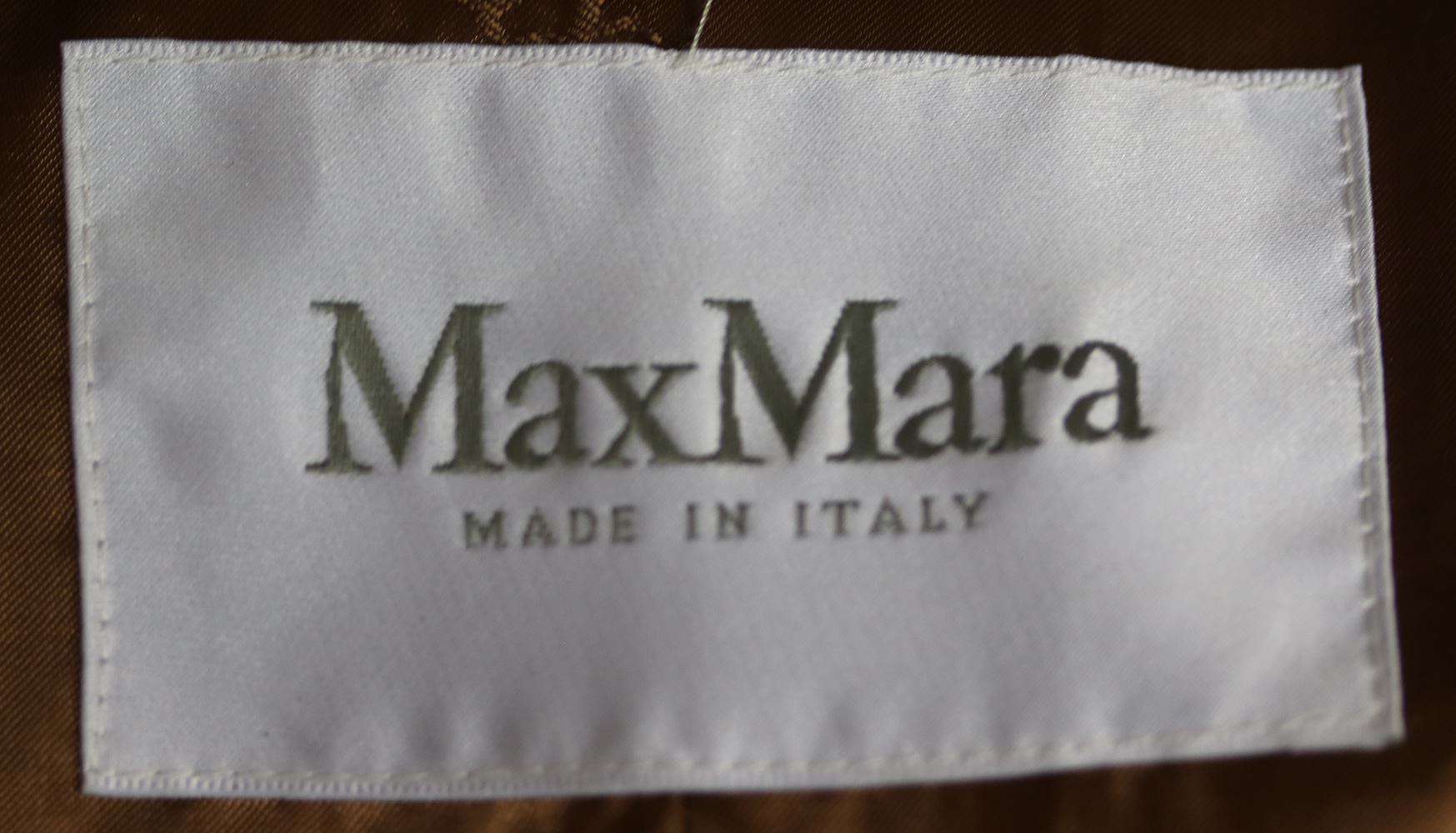 MAX MARA TEDDY BEAR CAMEL HAIR AND SILK BLEND COAT LARGE - Image 5