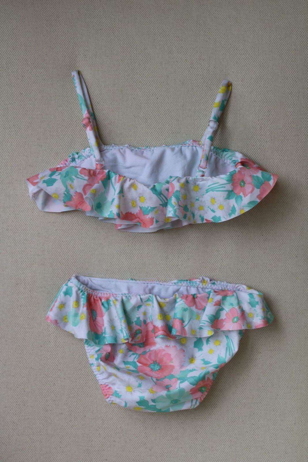 MAYORAL BABY GIRLS PINK FLORAL RUFFLE BIKINI 4 YEARS - Image 4