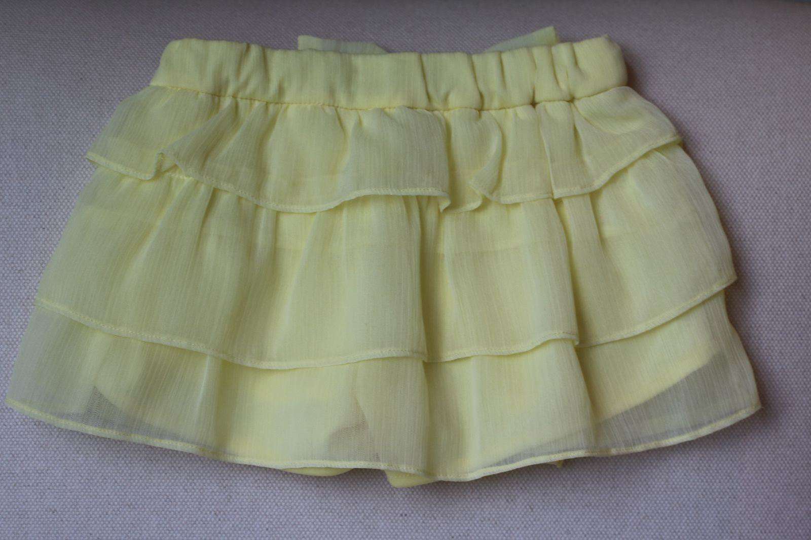 MAYORAL CHIC BABY GIRLS YELLOW CHIFFON RUFFLE SKORT 2 YEARS - Image 4