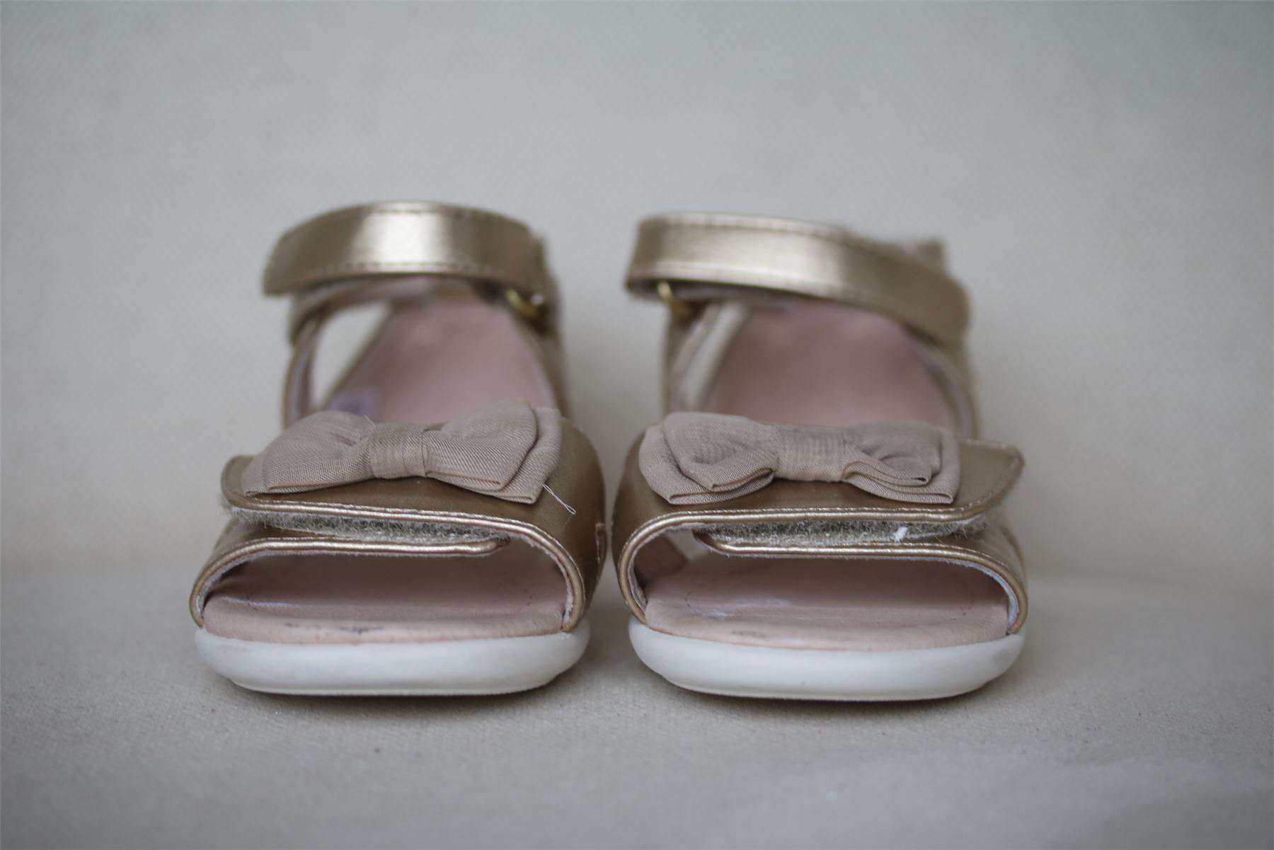 MAYORAL GIRLS GOLD SANDALS EU 24 UK 7 - Image 2