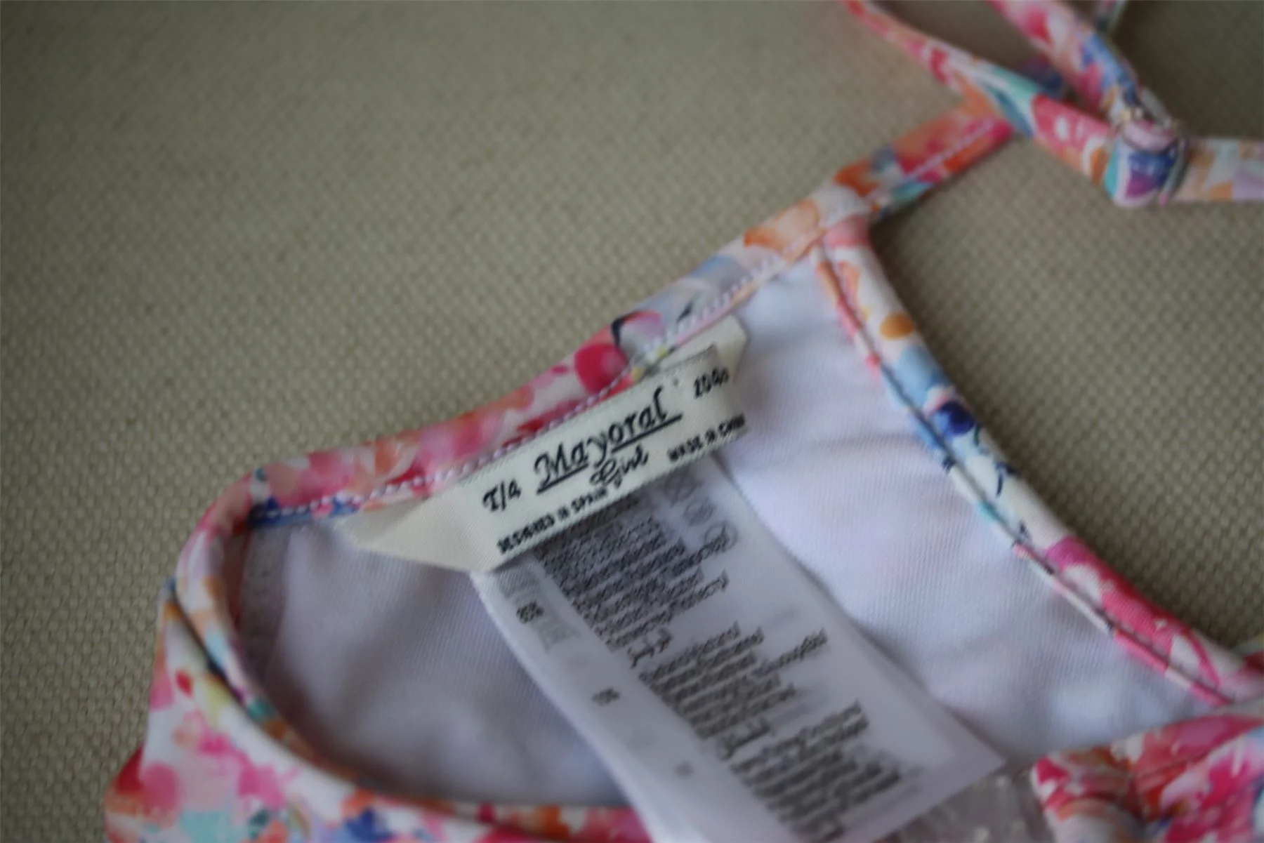 MAYORAL GIRLS PINK FLORAL BIKINI 4 YEARS - Image 4