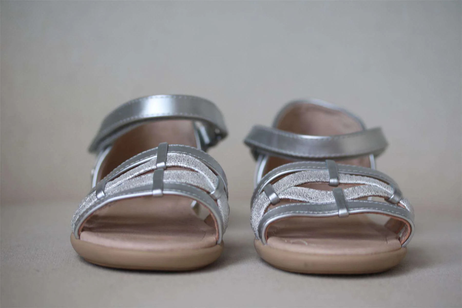 MAYORAL GIRLS SILVER SANDALS EU 25 UK 7.5 - Image 2