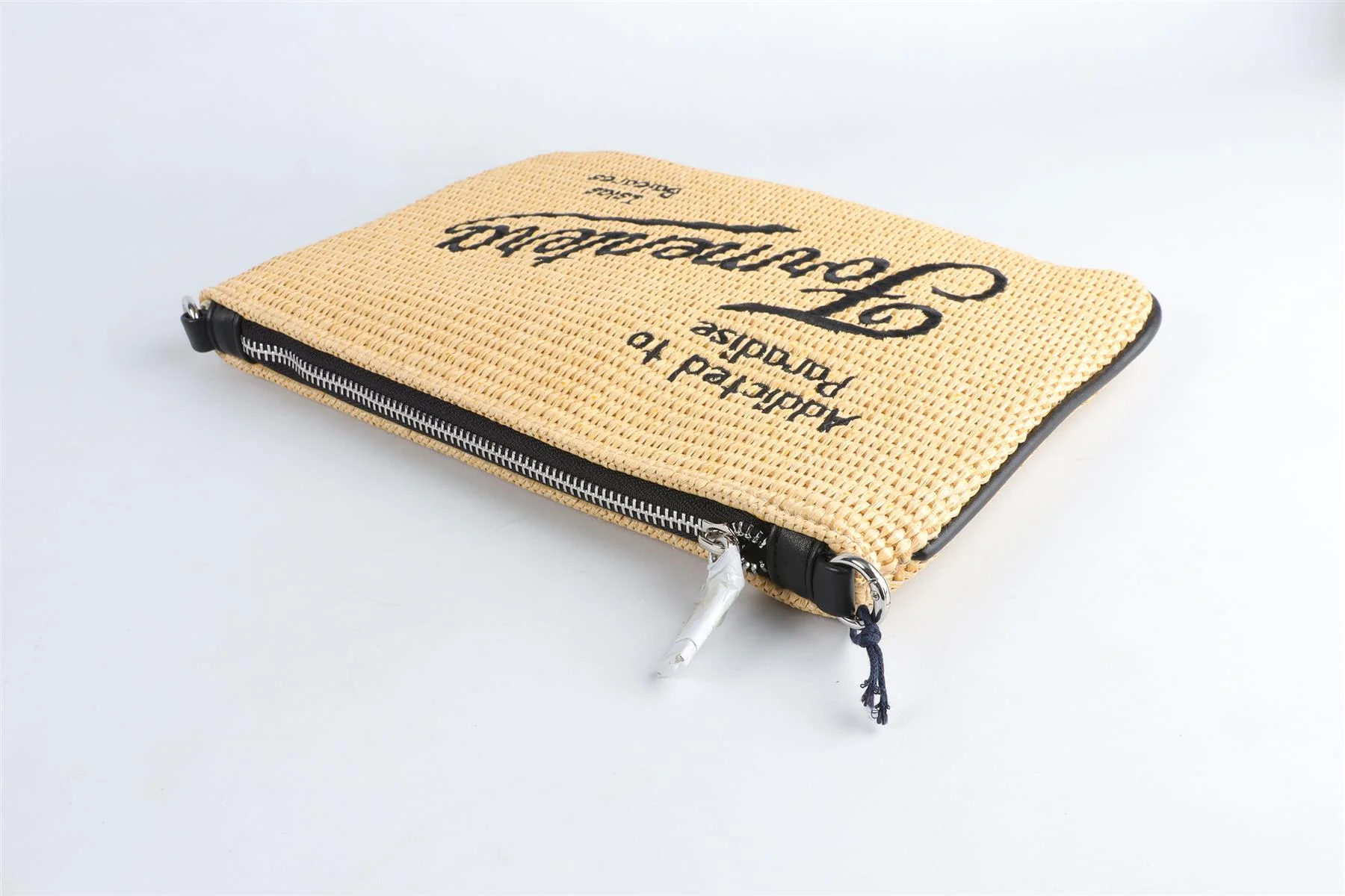 MC2 SAINT BARTH BEIGE RAFFIA CLUTCH - Image 4