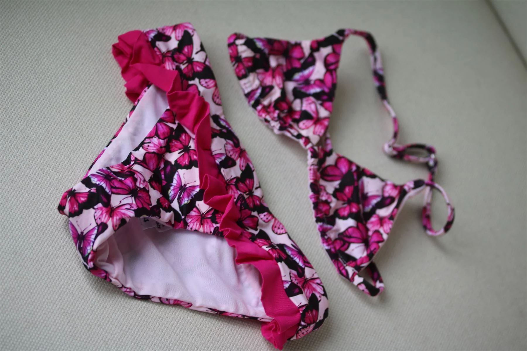 MC2 ST BARTH GIRLS PINK BUTTERFLY BIKINI 4 YEARS - Image 2