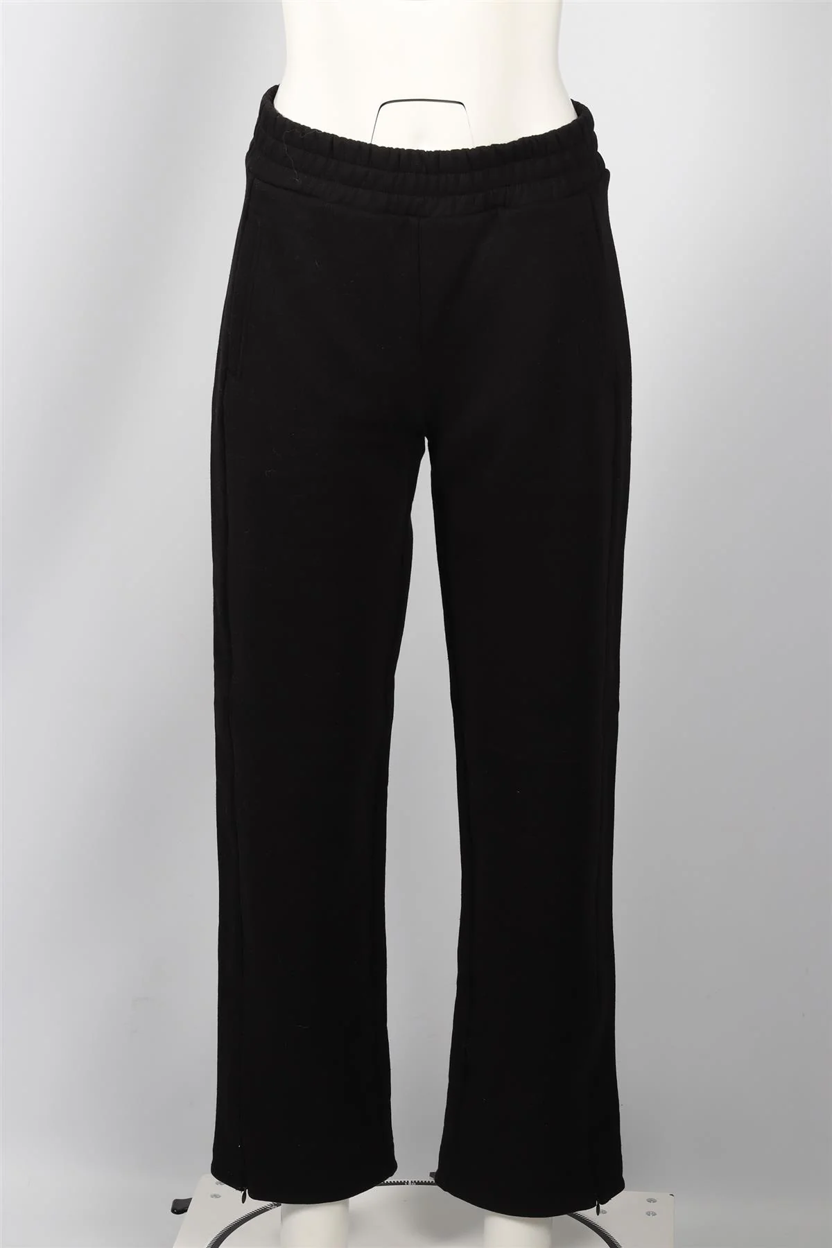 ME+EM BLACK COTTON BLEND STRAIGHT LEG PANTS UK 8 - Image 2