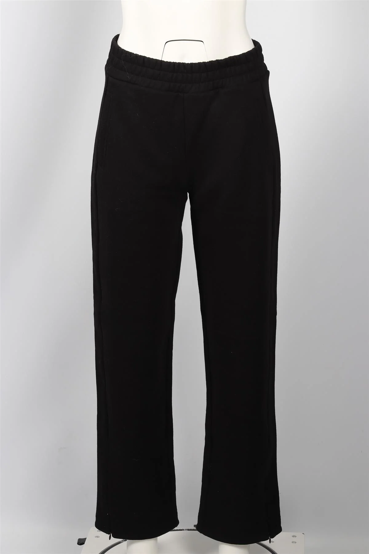 ME+EM BLACK COTTON BLEND STRAIGHT LEG PANTS UK 8 - Image 2