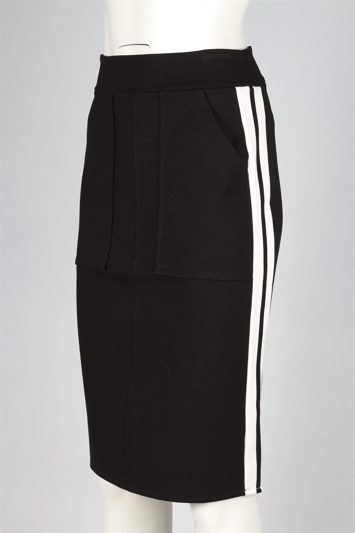 ME+EM BLACK JERSEY MINI SKIRT UK 8 - Image 3