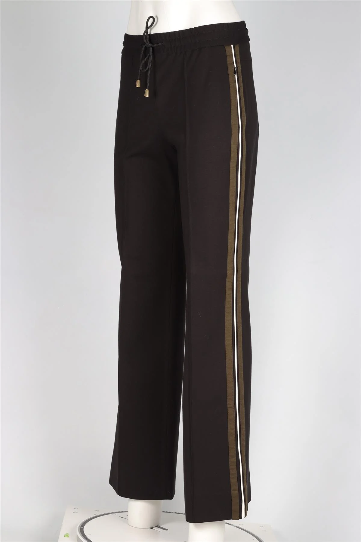 ME+EM BLACK JERSEY STRAIGHT LEG PANTS UK 8 - Image 3
