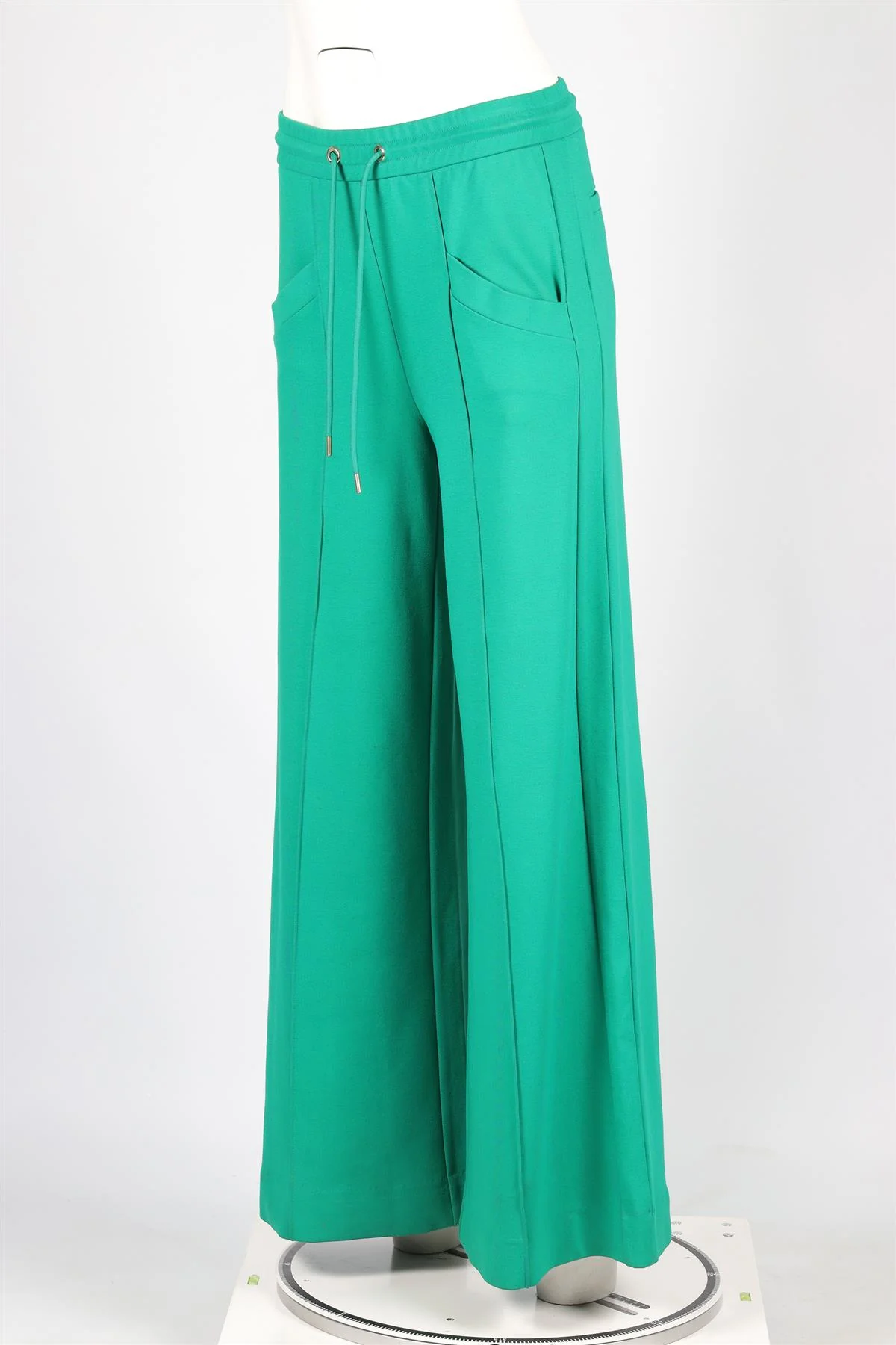 ME+EM GREEN JERSEY WIDE LEG PANTS UK 8 - Image 3