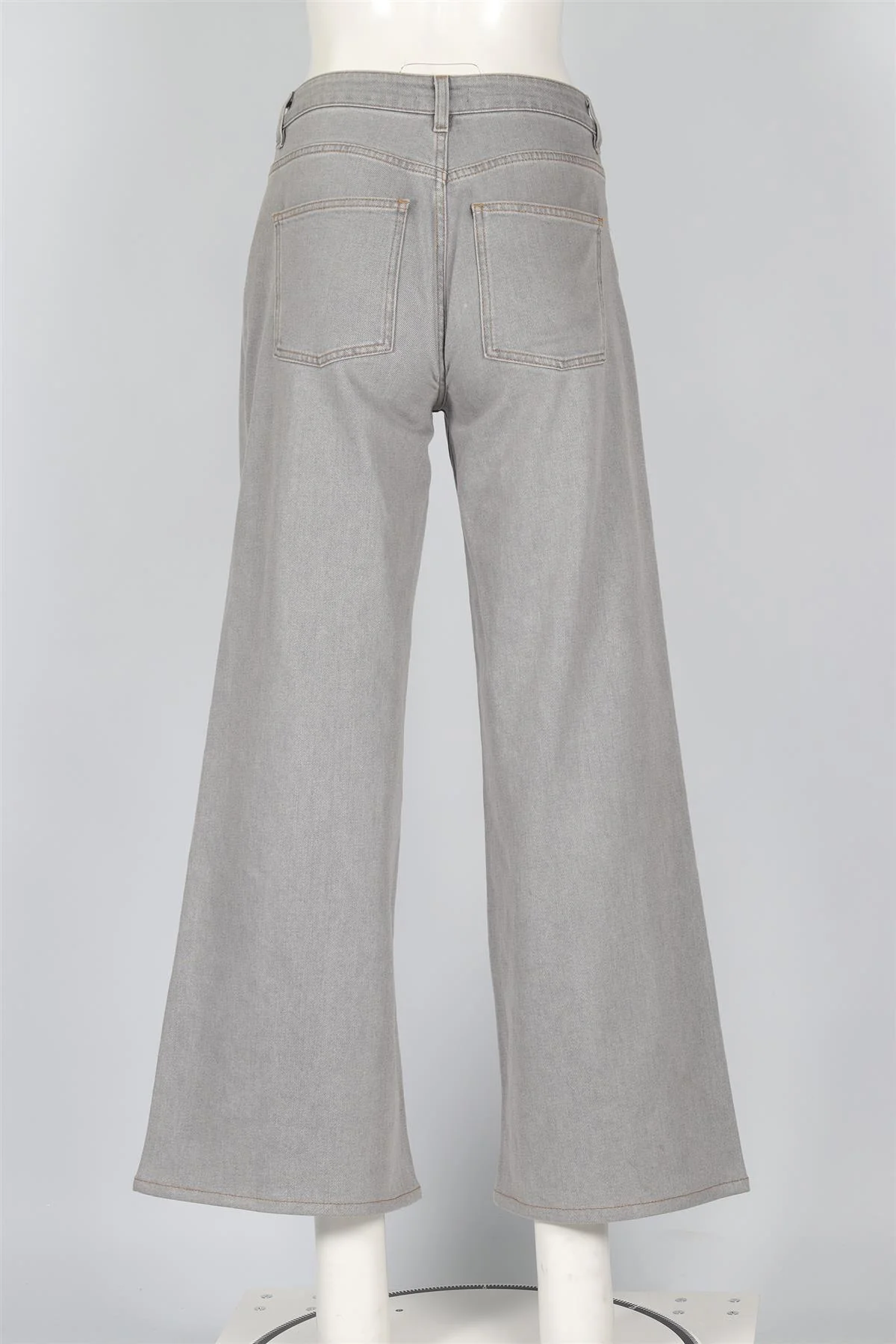 ME+EM GREY HIGH RISE WIDE LEG JEANS W26 UK 8 - Image 4