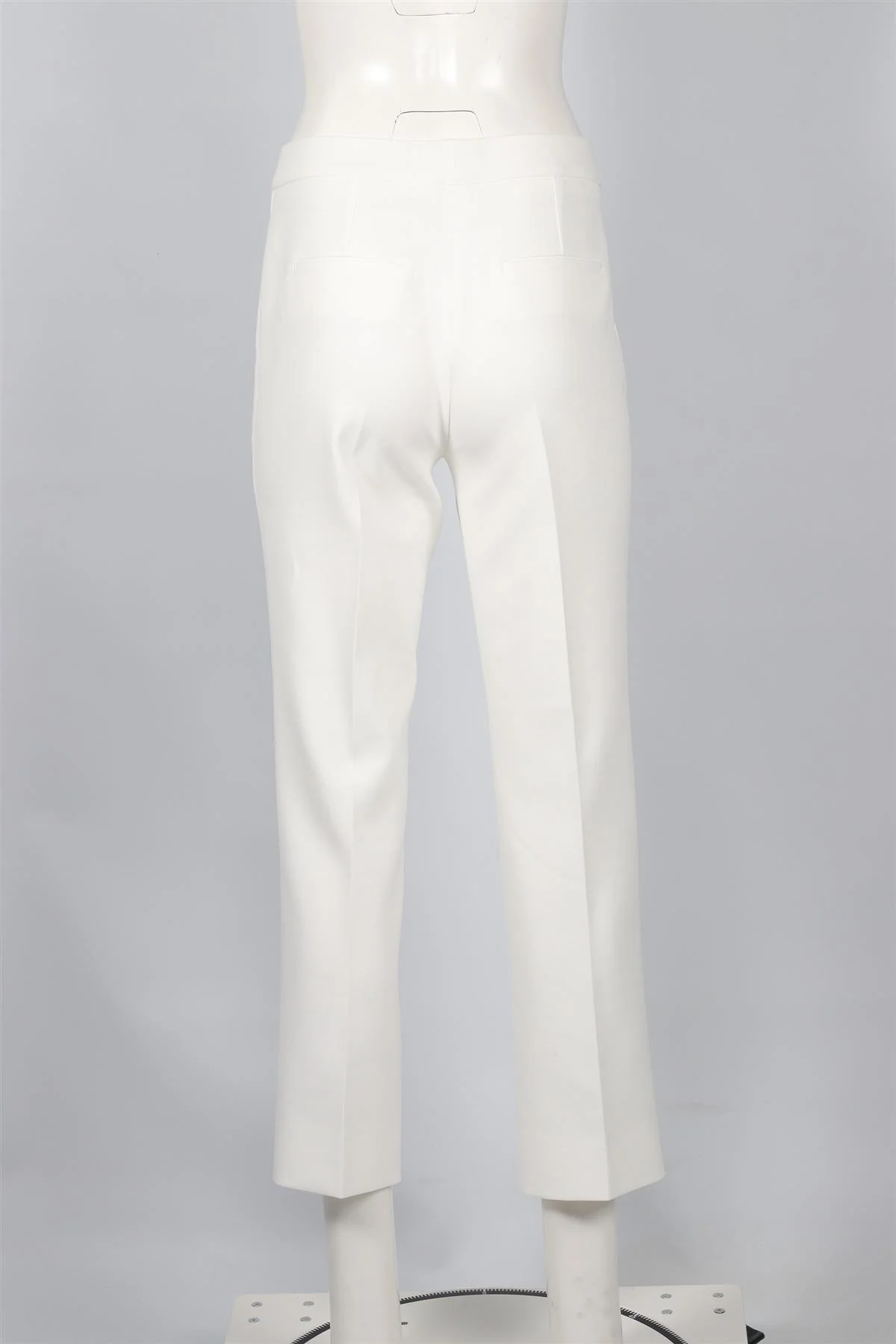 ME+EM WHITE WOVEN STRAIGHT LEG PANTS UK 8 - Image 4