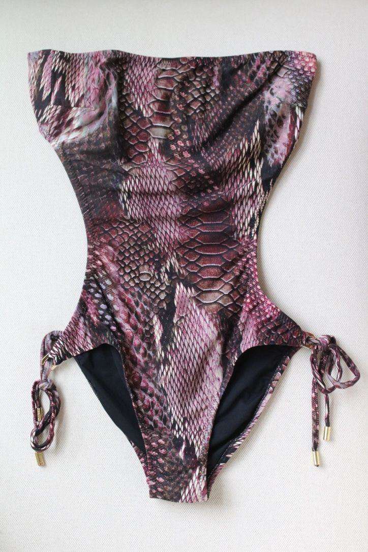 MELISSA ODABASH AMALFI LIZARD PRINT SWIMSUIT UK 10 - Image 3