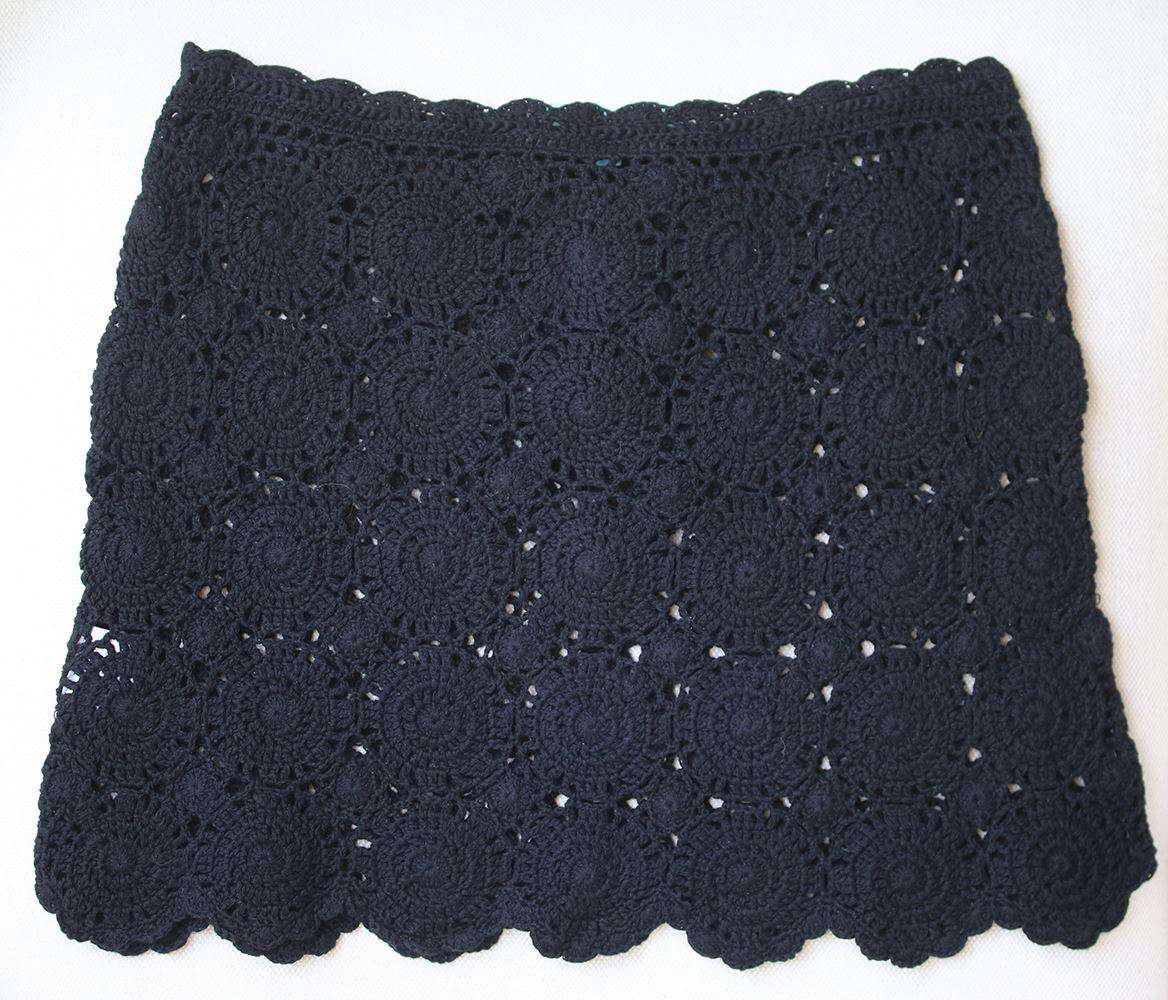 MELISSA ODABASH AMANDA CROCHET SKIRT SMALL - Image 4