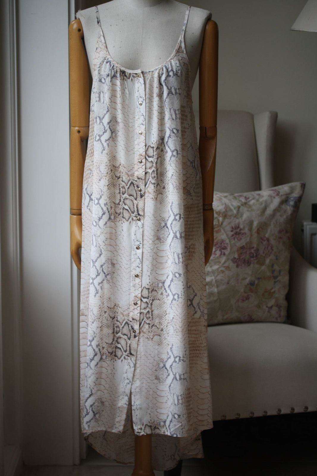MELISSA ODABASH AVA SNAKE-PRINT SILK DRESS - Image 6
