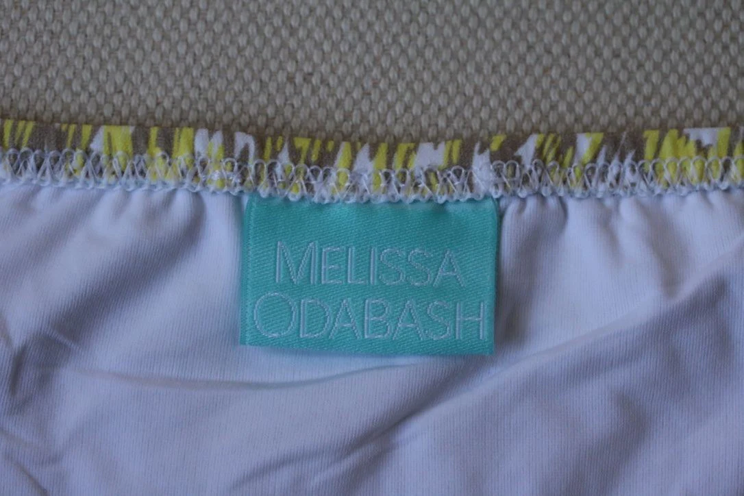 MELISSA ODABASH BALI YELLOW PRINT BIKINI UK 10/14 - Image 4